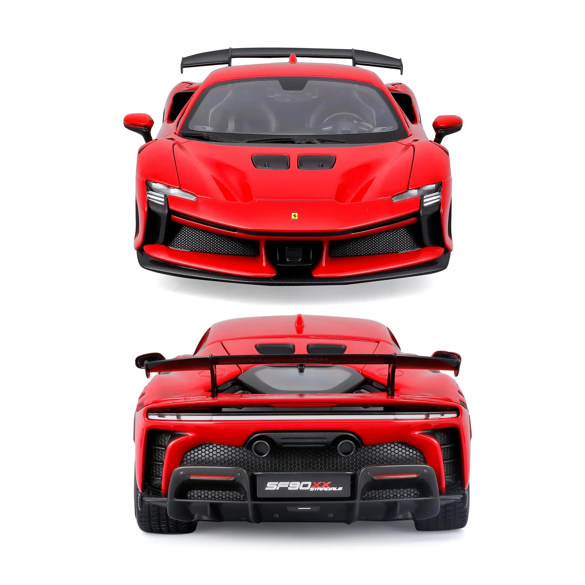 Bburago - Ferrari SF90XX Stradale 2024, Modellino Auto in Scala 1:18, Supercar Estrema Rossa con Porte, Cofano Motore e Bagagliaio Apribili, Replica Dettagliata, Licenza Ferrari, Età 36+ Mesi - immagine 4