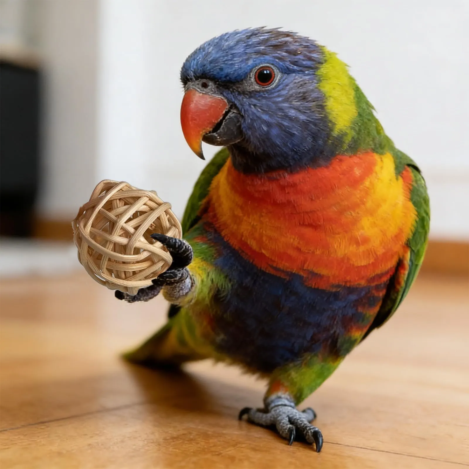 CHALVIOR Giocattoli per pappagalli per uccelli, 18 pezzi accessori per gabbia per uccelli, Altalena, Amaca, Campanelli, Giochi da Masticar, per Pappagallini, Canarino, Ara Piccoli Taglia - immagine 6