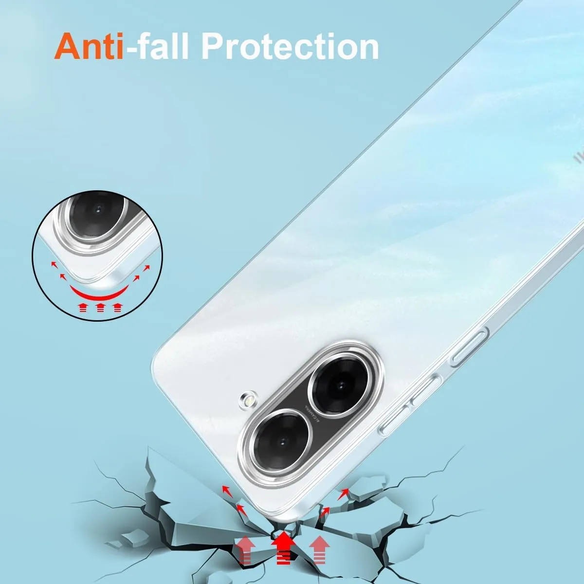 Captor Cover Xiaomi Redmi A5 4G, Custodia Trasparente in Silicone Morbido, Sottile, Anti-Graffio, Protezione Fotocamera, Anti-Ingiallimento, Flessibile e Resistente per Cover Redmi A5 4G - immagine 5