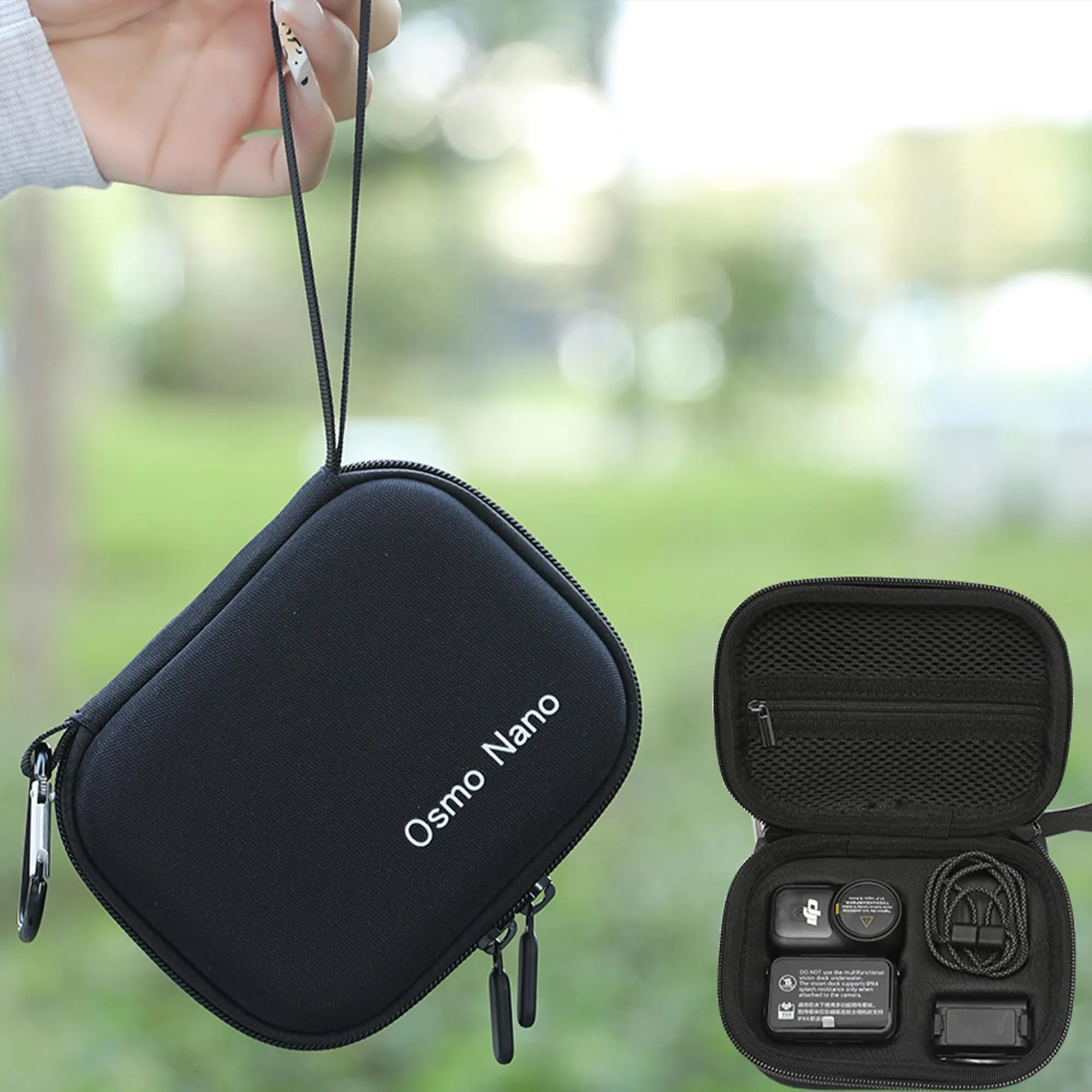 Lemxiee Custodia rigida per DJI Osmo Nano Cover Accessori + [2+2+2 Pezzi] Pellicola Vetro Temperato per DJI Osmo Nano Protettiva Case - immagine 4