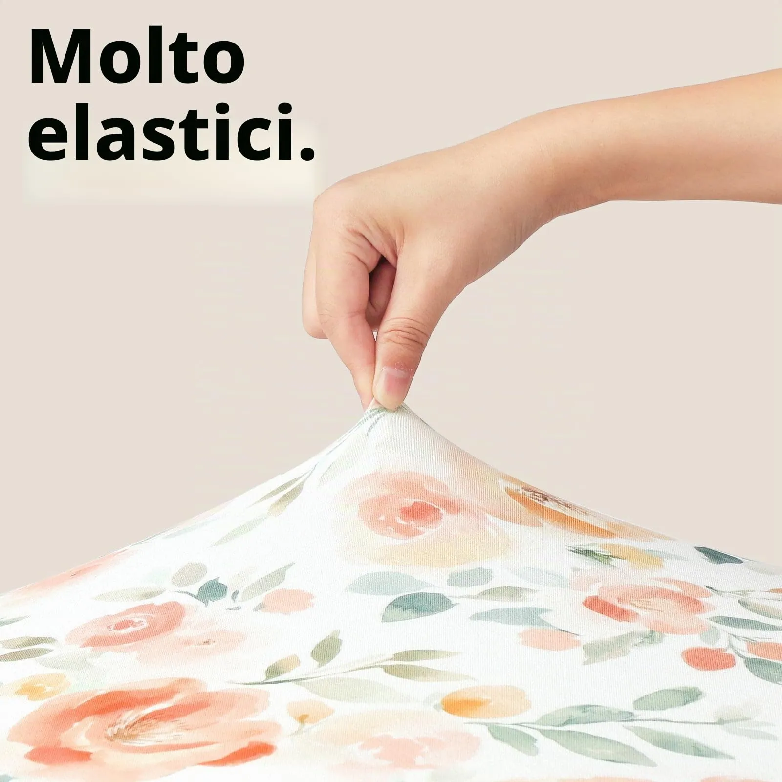 Fiemol Lenzuola Lettino 140x70 cm, Confezione da 3 Coprimaterassi per Lettino Neonato, Lenzuola con Angoli Elasticizzate in Microfibra Ultra Morbida e Setosa, Arancione e Fiore Acquerello - immagine 4
