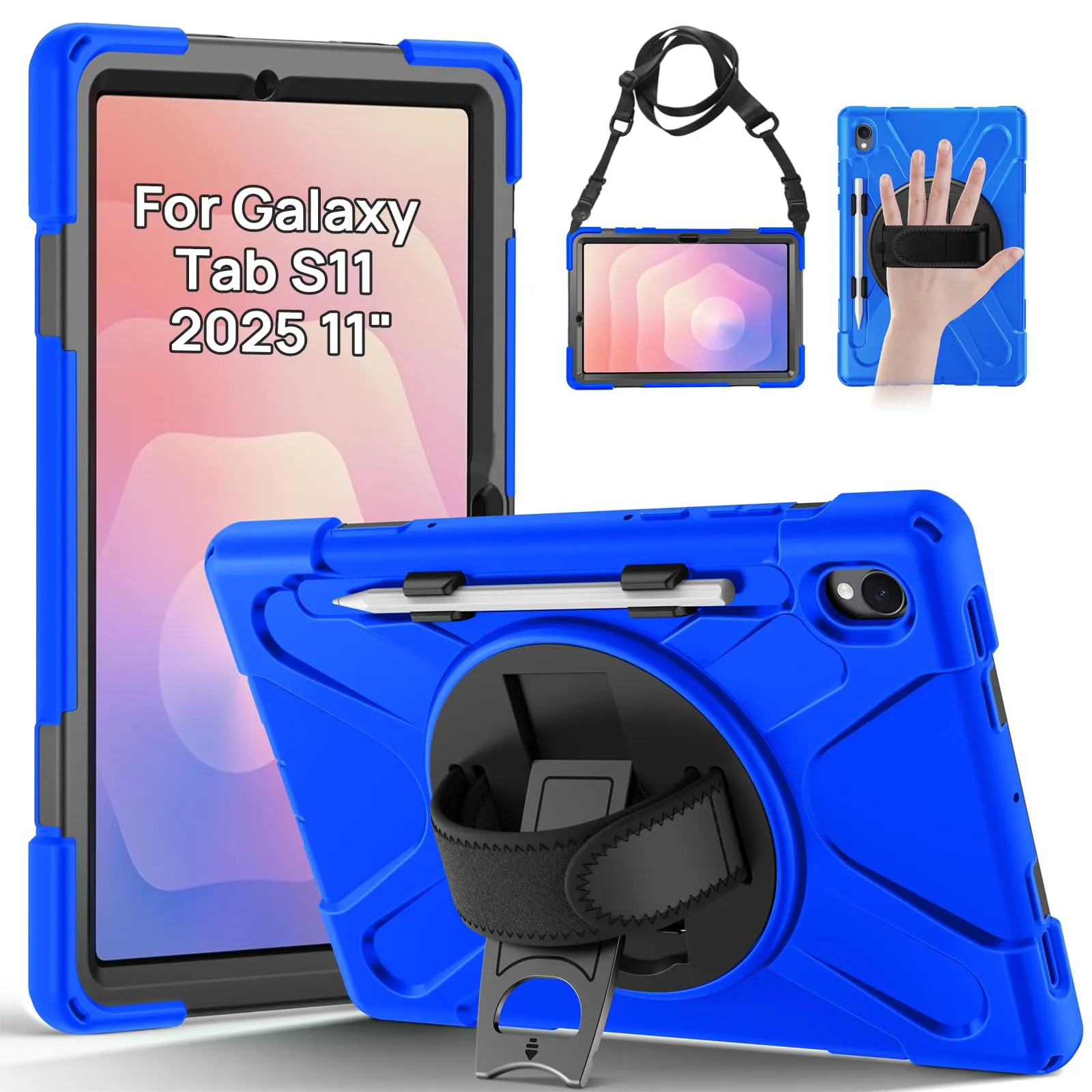 Gerutek Cover per Samsung Galaxy Tab S11 11 Pollici 2025, Blu - immagine 1