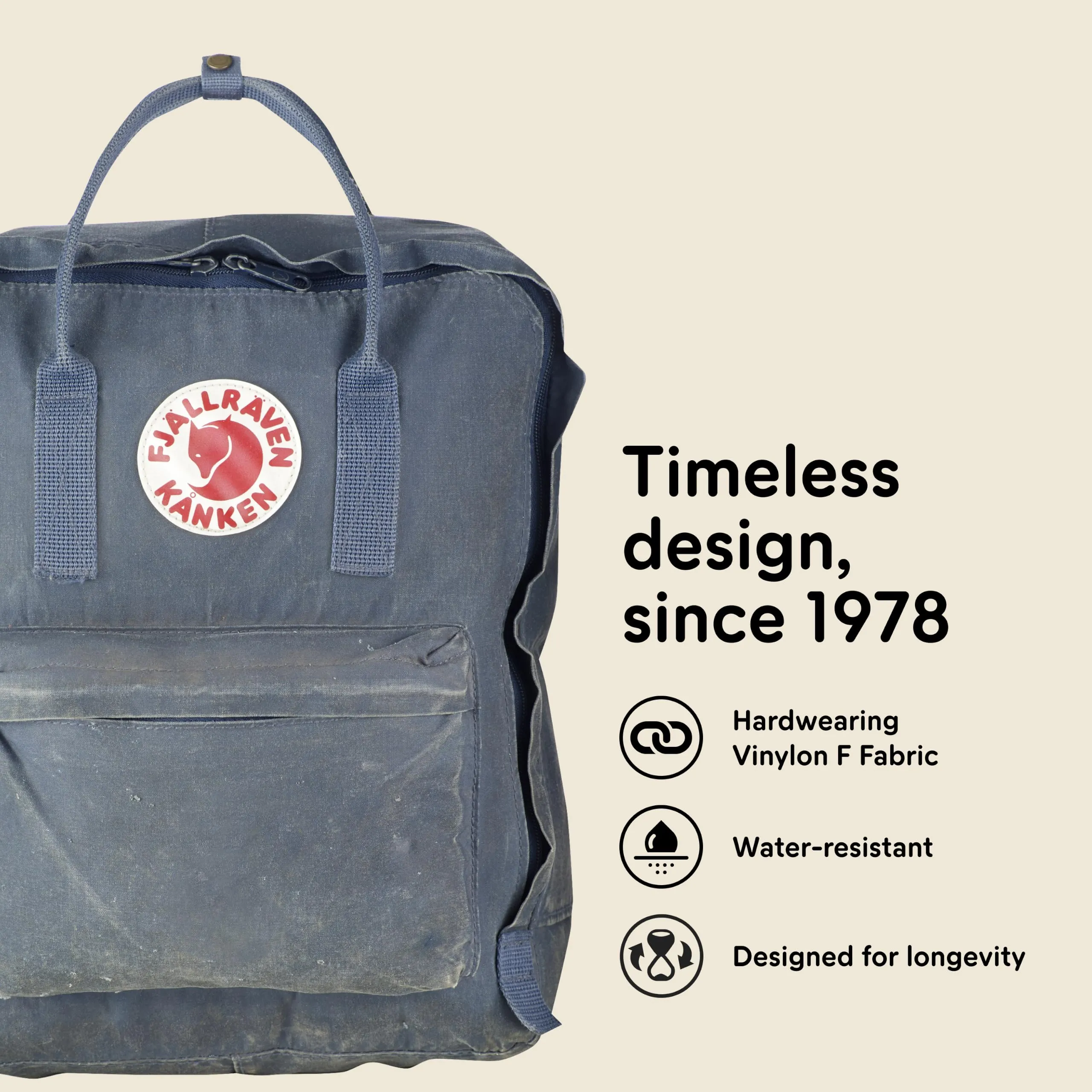 Fjällräven Kånken, Zaino Unisex Adulto, Grigio (Graphite), Taglia unica - immagine 6
