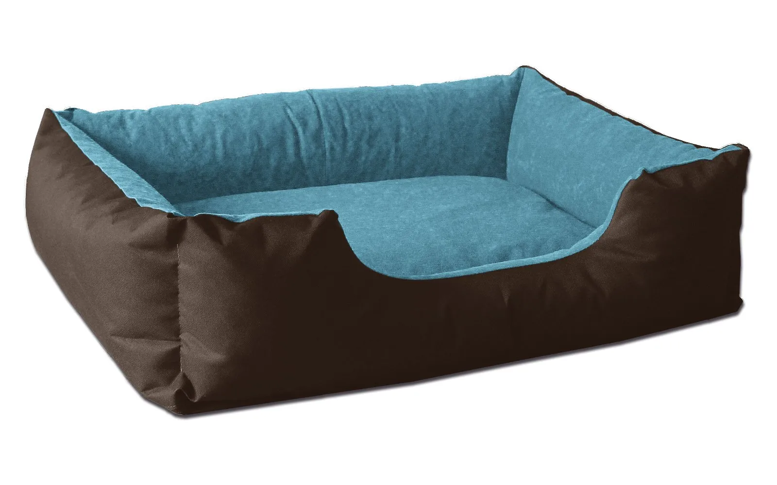 BedDog® Lupi Letto per Cane/Gatto Cuccia S Fino a XXXL, 24 Colori a Scelta, Cuscino per Cane, Divano per Cane, Cestino per Cane, Marrone/Blu L - immagine 1