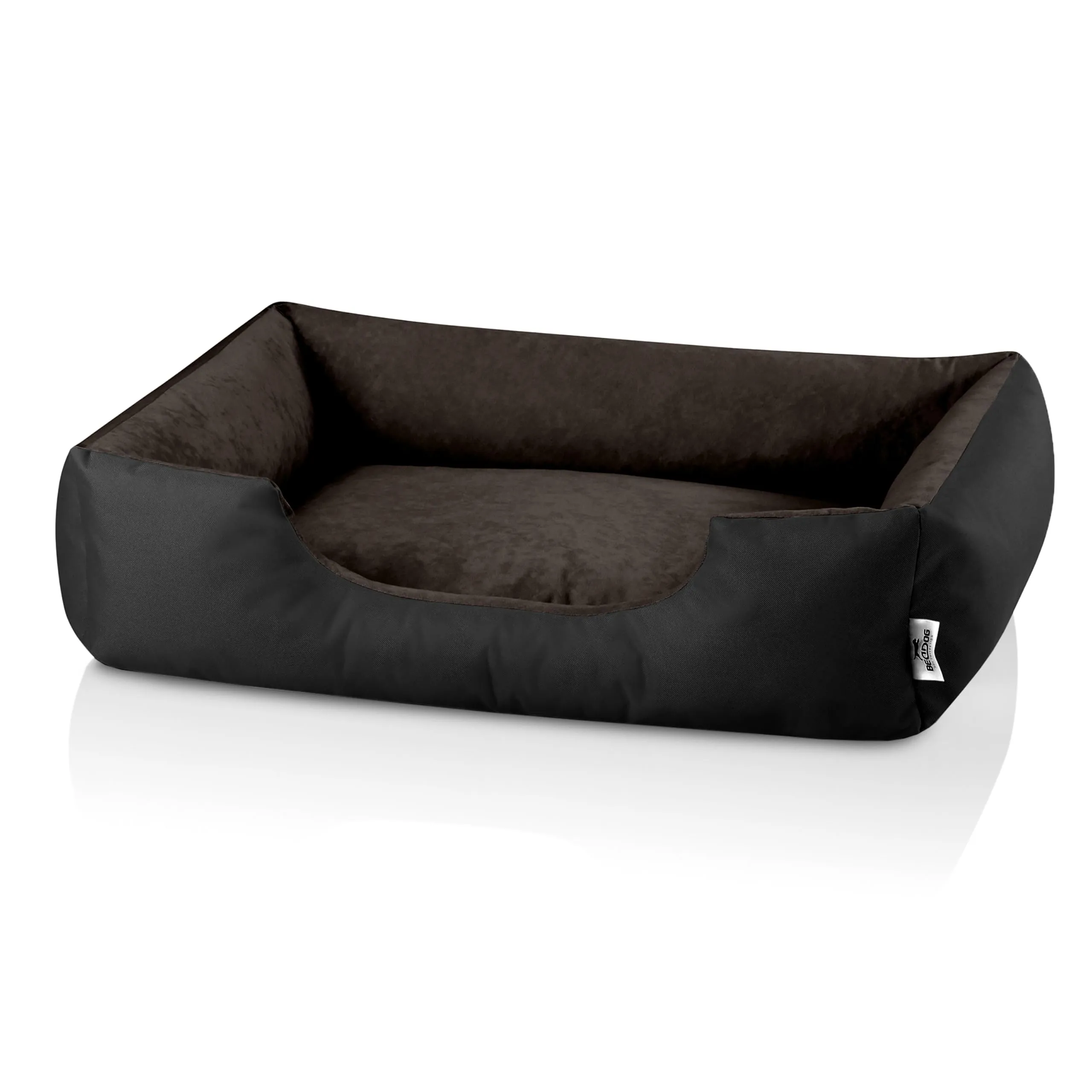 BedDog® Lupi Letto per Cane/Gatto Cuccia S Fino a XXXL, 24 Colori a Scelta, Cuscino per Cane, Divano per Cane, Cestino per Cane, Nero/Marrone L - immagine 2