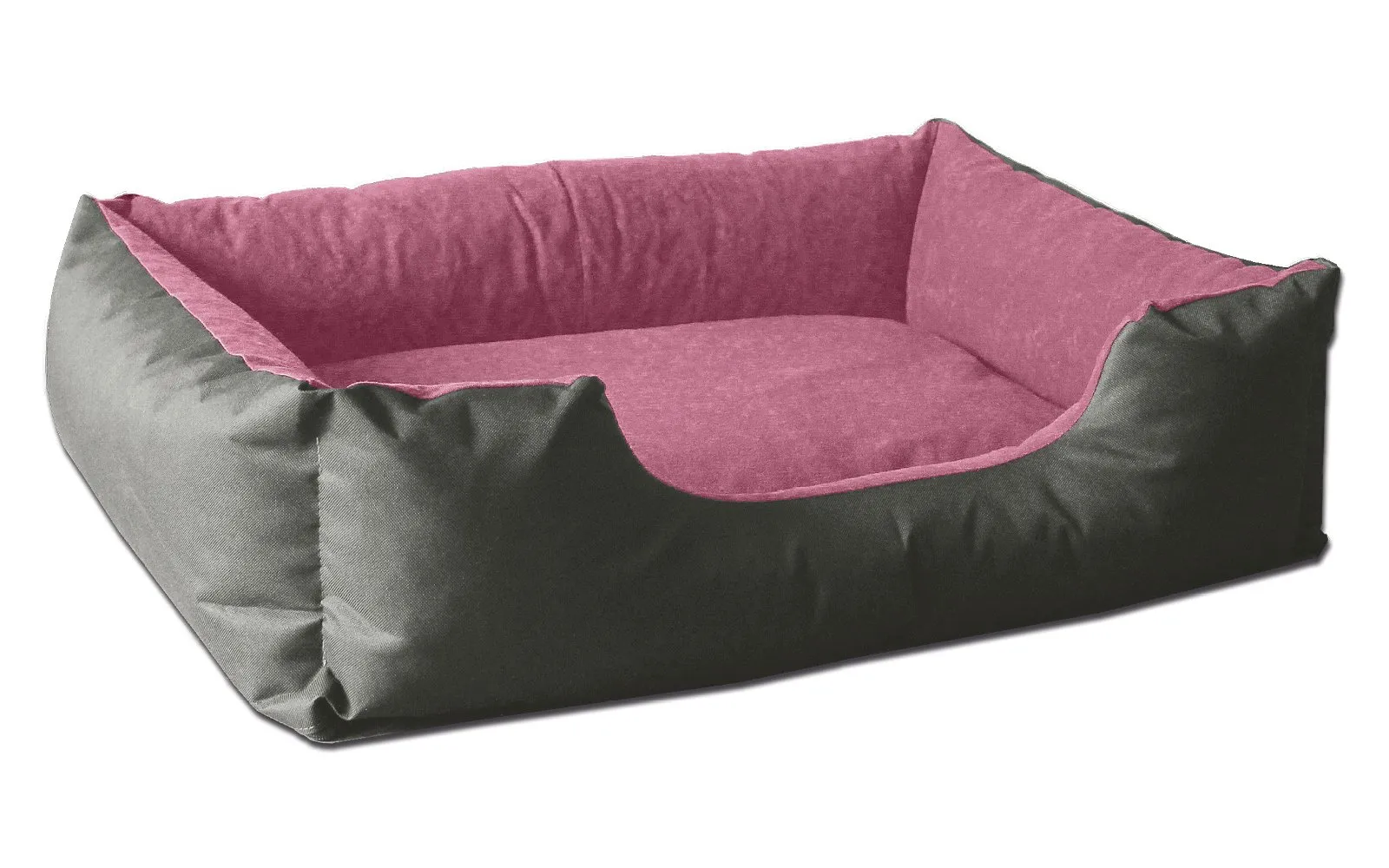BedDog® Lupi Letto per Cane/Gatto Cuccia S Fino a XXXL, 24 Colori a Scelta, Cuscino per Cane, Divano per Cane, Cestino per Cane, Grigio/Rosa S - immagine 1
