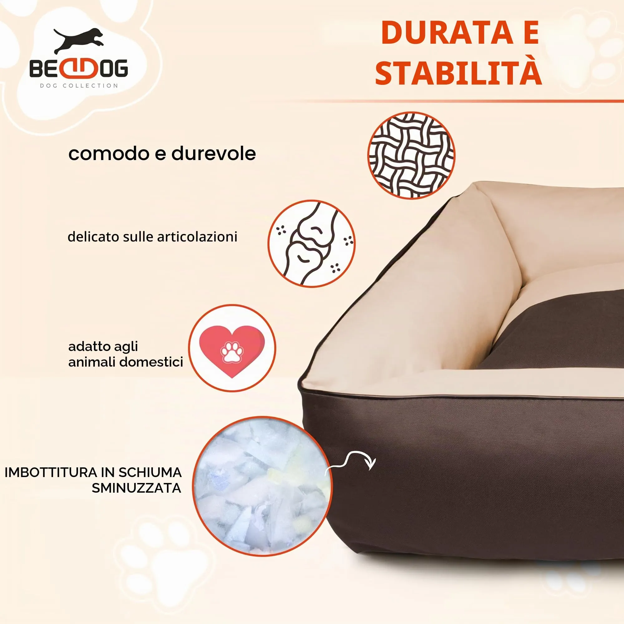BedDog® Lupi Letto per Cane/Gatto Cuccia S Fino a XXXL, 24 Colori a Scelta, Cuscino per Cane, Divano per Cane, Cestino per Cane, Grigio/Rosa S - immagine 7