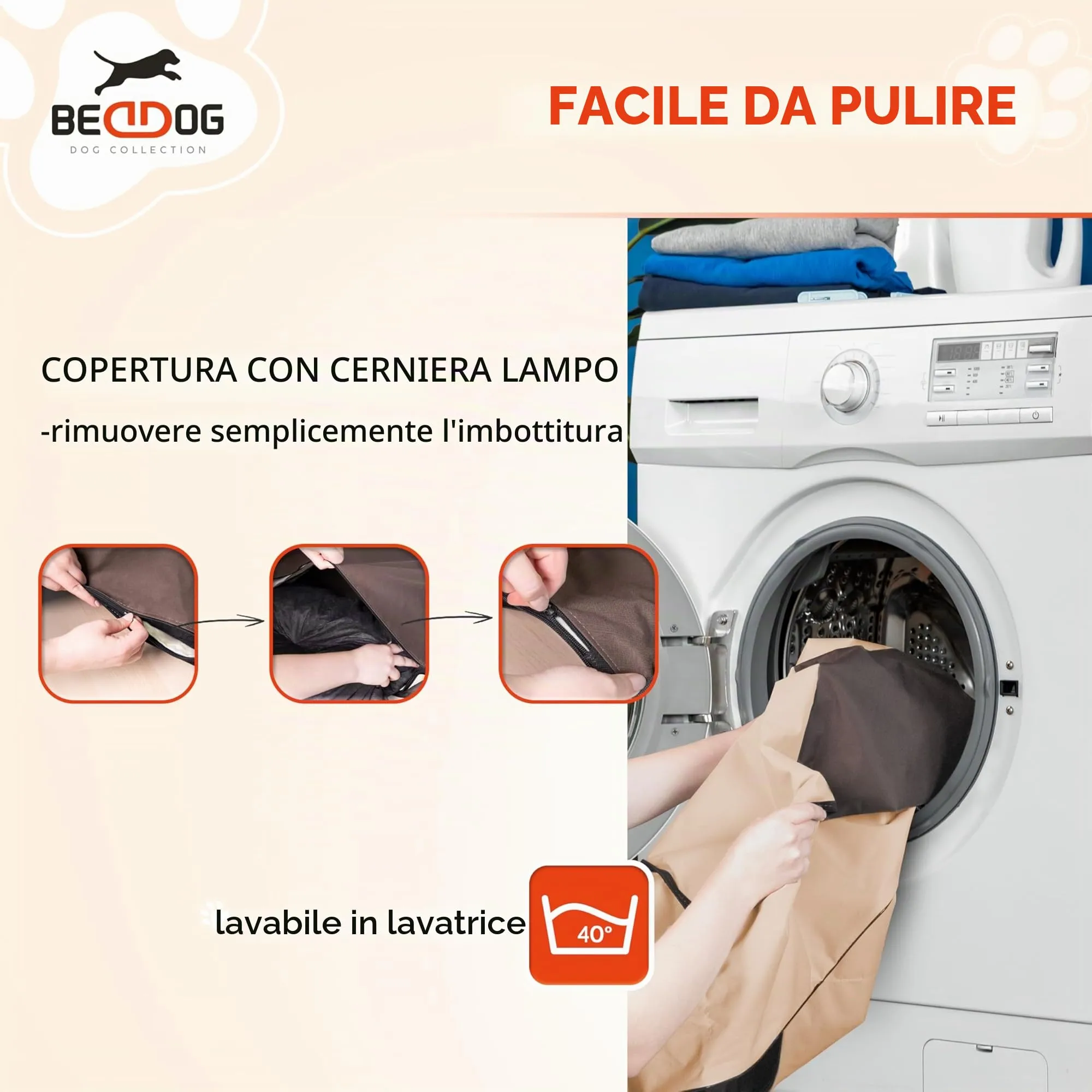 BedDog® Lupi Letto per Cane/Gatto Cuccia S Fino a XXXL, 24 Colori a Scelta, Cuscino per Cane, Divano per Cane, Cestino per Cane, Grigio/Rosa S - immagine 8