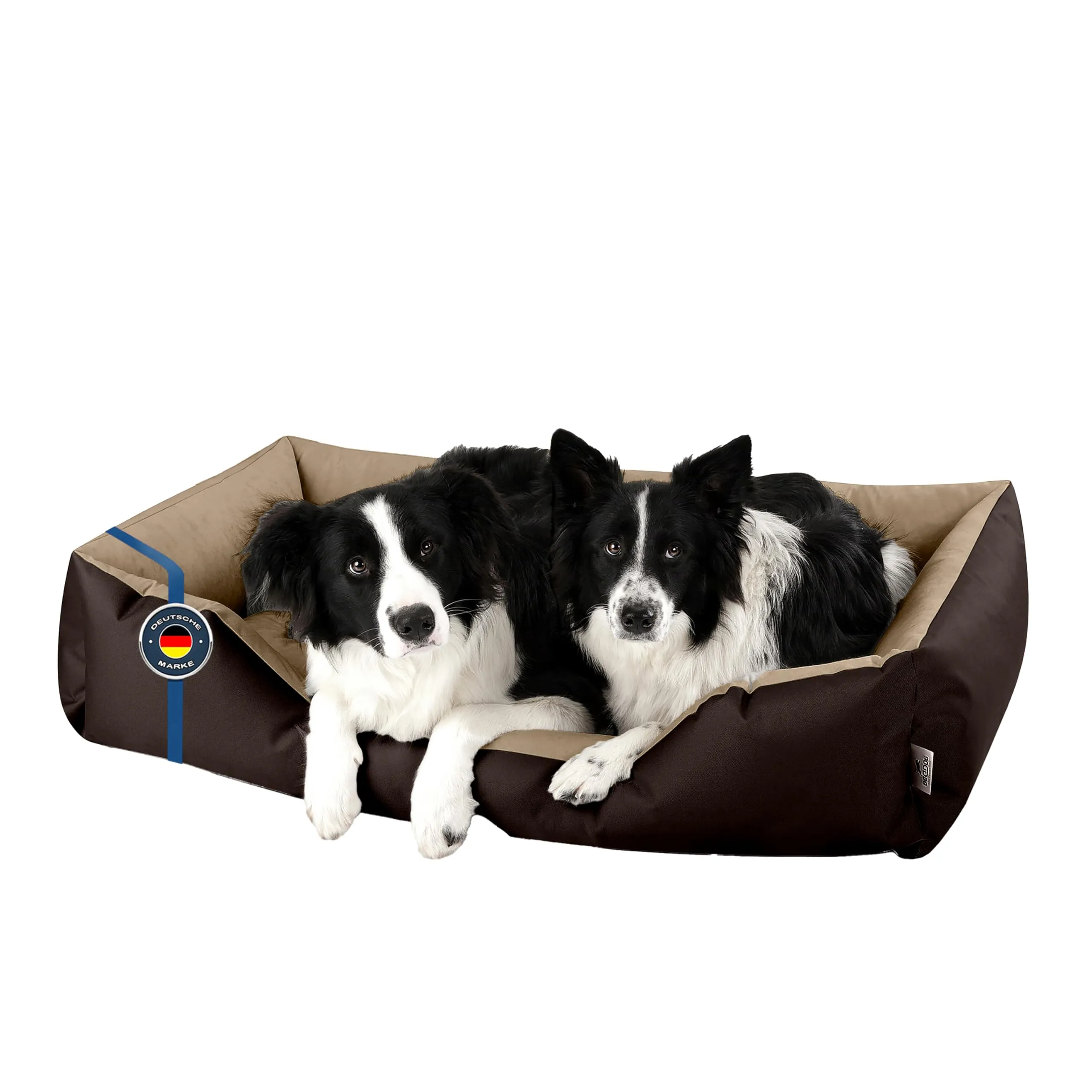 BedDog® Lupi Letto per Cane/Gatto Cuccia S Fino a XXXL, 24 Colori a Scelta, Cuscino per Cane, Divano per Cane, Cestino per Cane, Marrone/Beige XXL - immagine 1