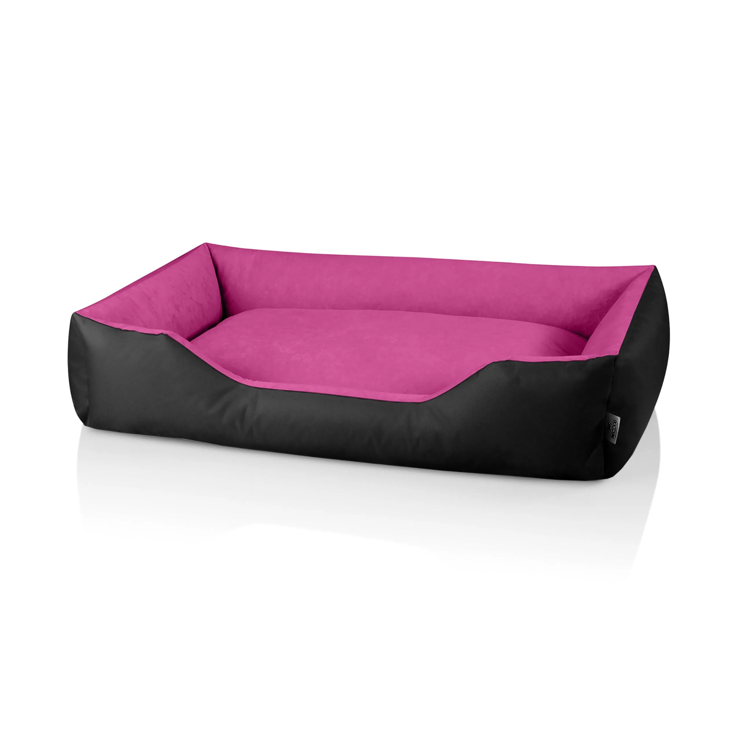 BedDog® Lupi Letto per Cane/Gatto Cuccia S Fino a XXXL, 24 Colori a Scelta, Cuscino per Cane, Divano per Cane, Cestino per Cane, Nero/Rosa XXXL - immagine 2