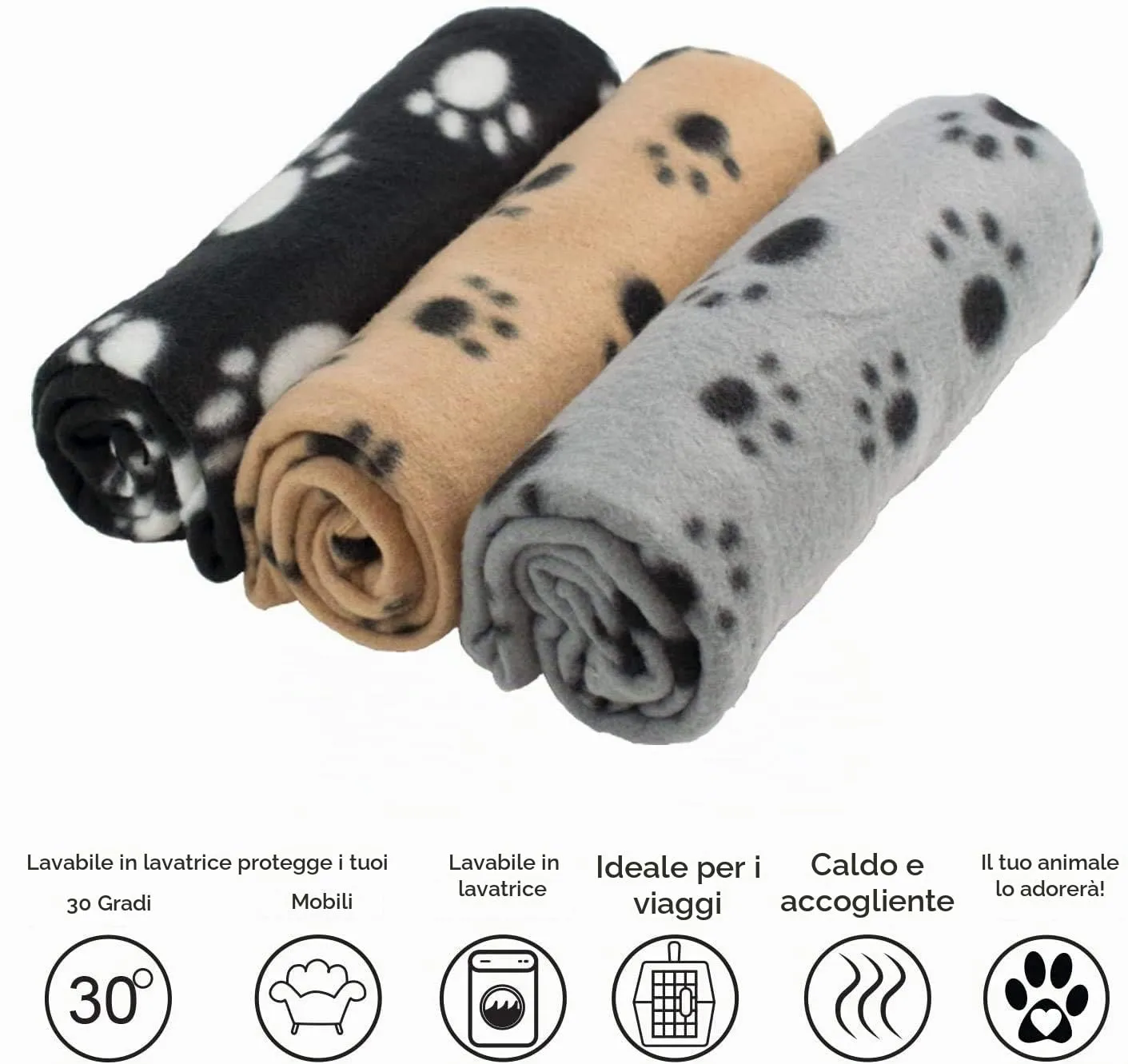 Digiflex 3 Coperte XL Animali 140x100cm – Pile Lavabile - immagine 7