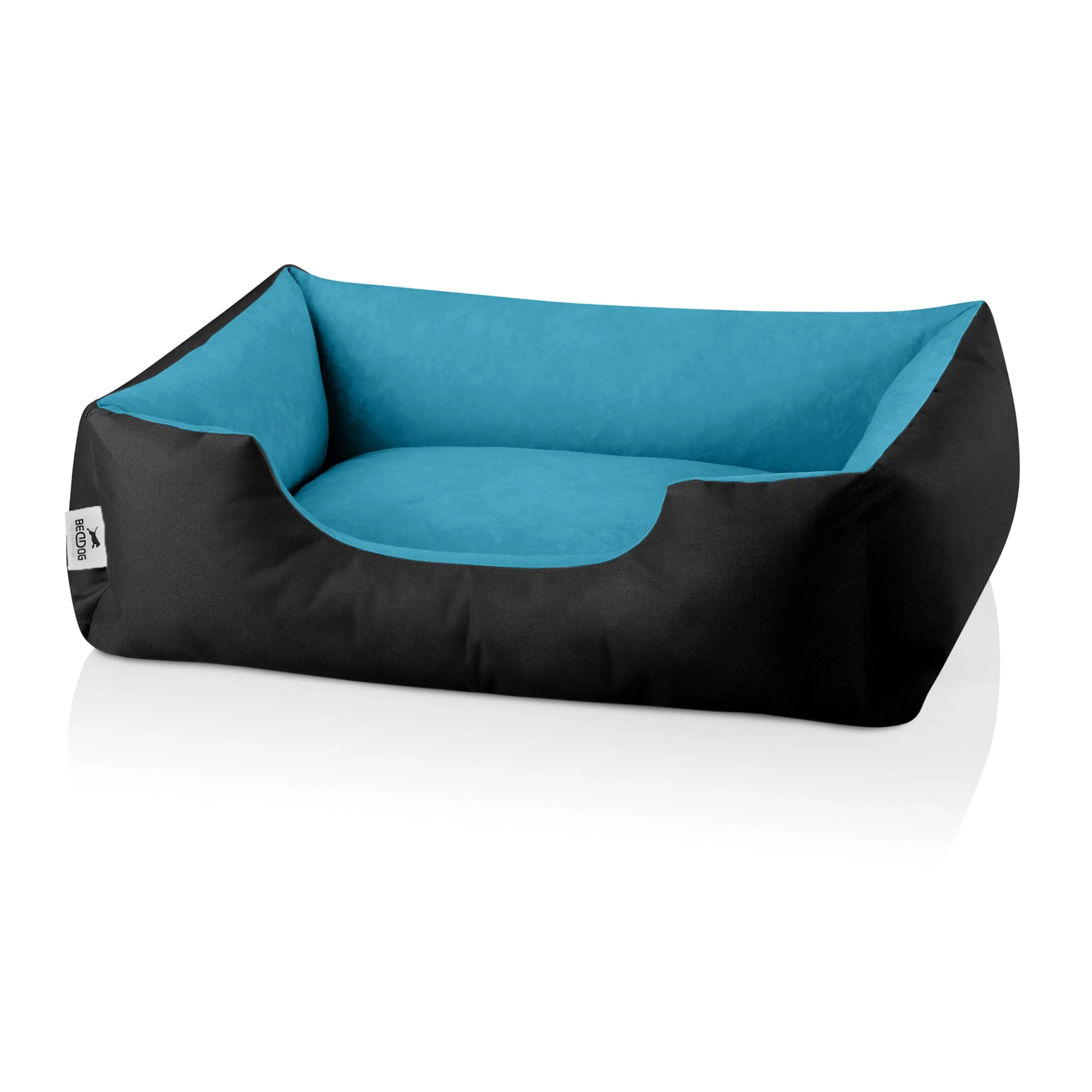 BedDog® Lupi Letto per Cane/Gatto Cuccia S Fino a XXXL, 24 Colori a Scelta, Cuscino per Cane, Divano per Cane, Cestino per Cane, Nero/Blu M - immagine 2