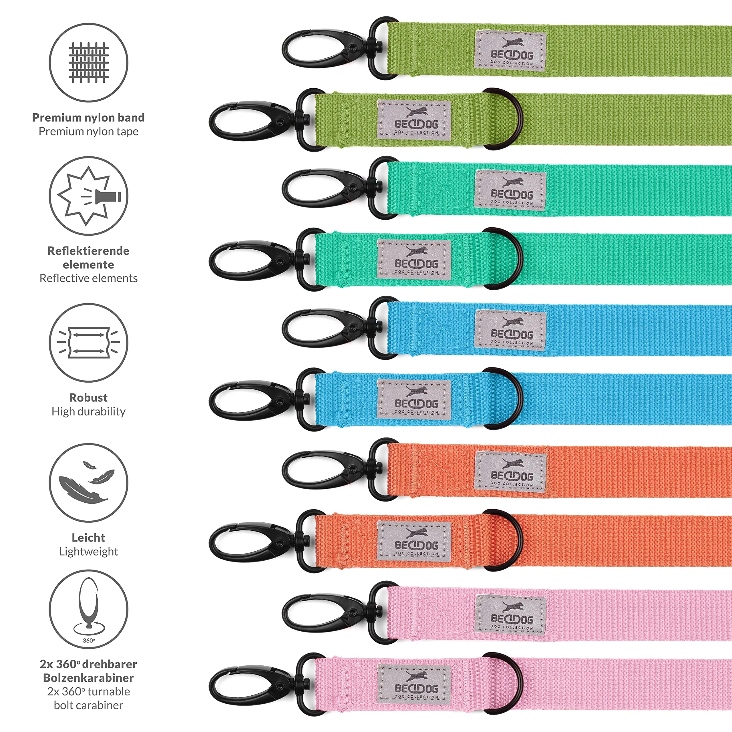 BedDog® Lupi Letto per Cane/Gatto Cuccia da S a XXXL, 24 Colori, Cuscino, Divano, Cestino, Marrone/Verde M - immagine 7