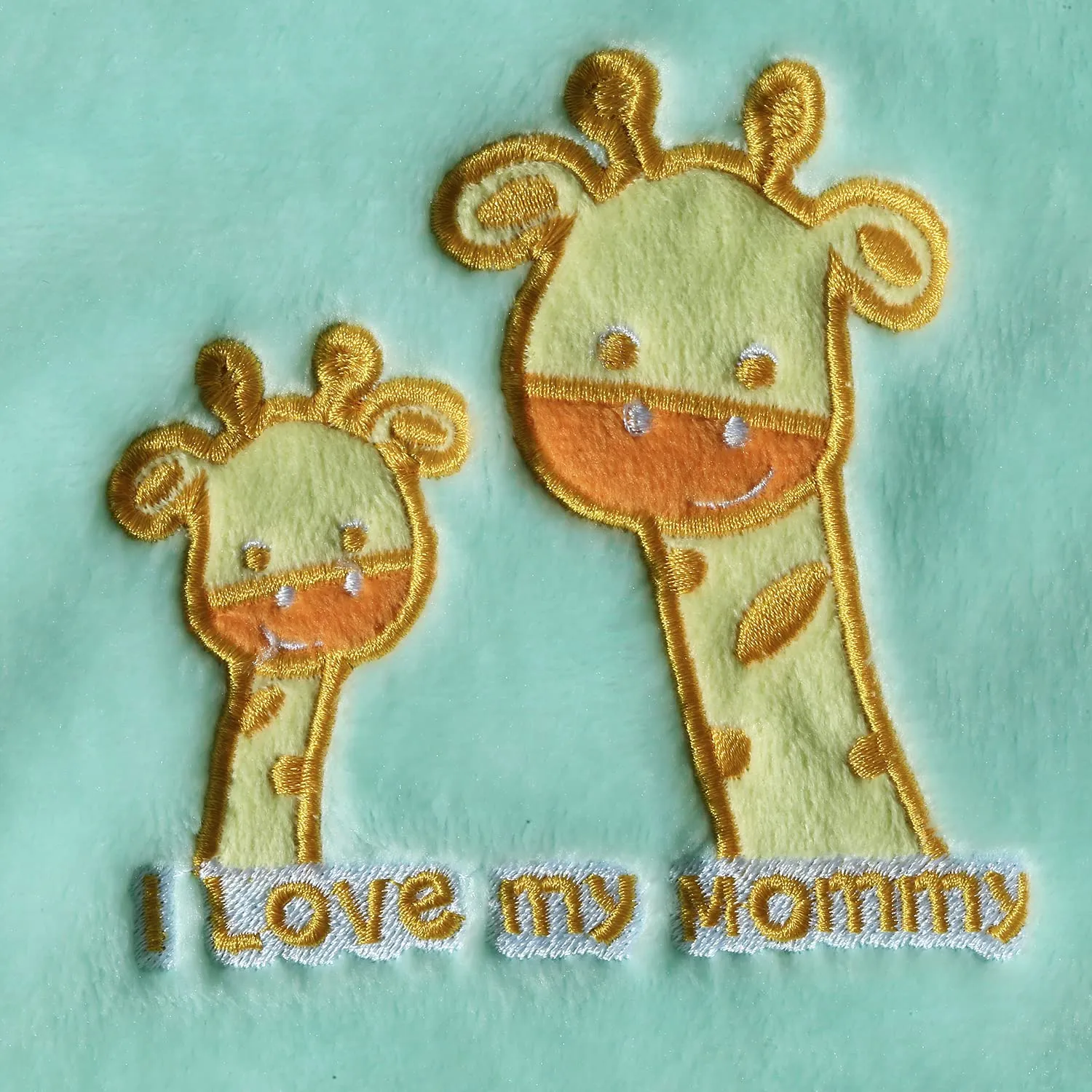 CREVENT - Coperta leggera, calda, morbida e accogliente in pile, per passeggino e culla, 75cmX100cm, per il compleanno di un bambino (giraffa verde) - immagine 4