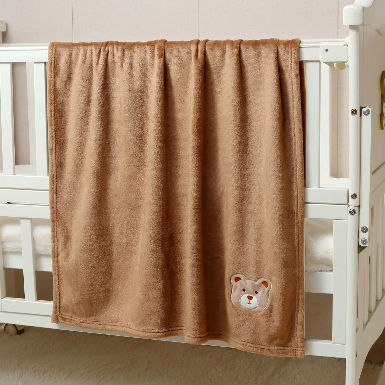 CREVENT 75cm X 100cm, Copertina Bambino, Simpatica e Accogliente Coperta per Bambini, Biancheria da Letto per Bambini, Passeggino, Doccia, Compleanno, Regalo per l'Orso - immagine 2