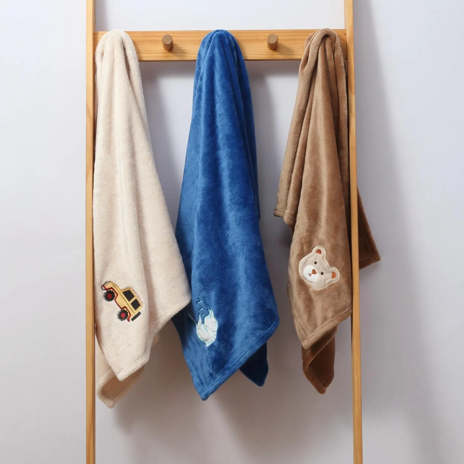 CREVENT 75cm X 100cm, Copertina Bambino, Simpatica e Accogliente Coperta per Bambini, Biancheria da Letto per Bambini, Passeggino, Doccia, Compleanno, Regalo per l'Orso - immagine 7