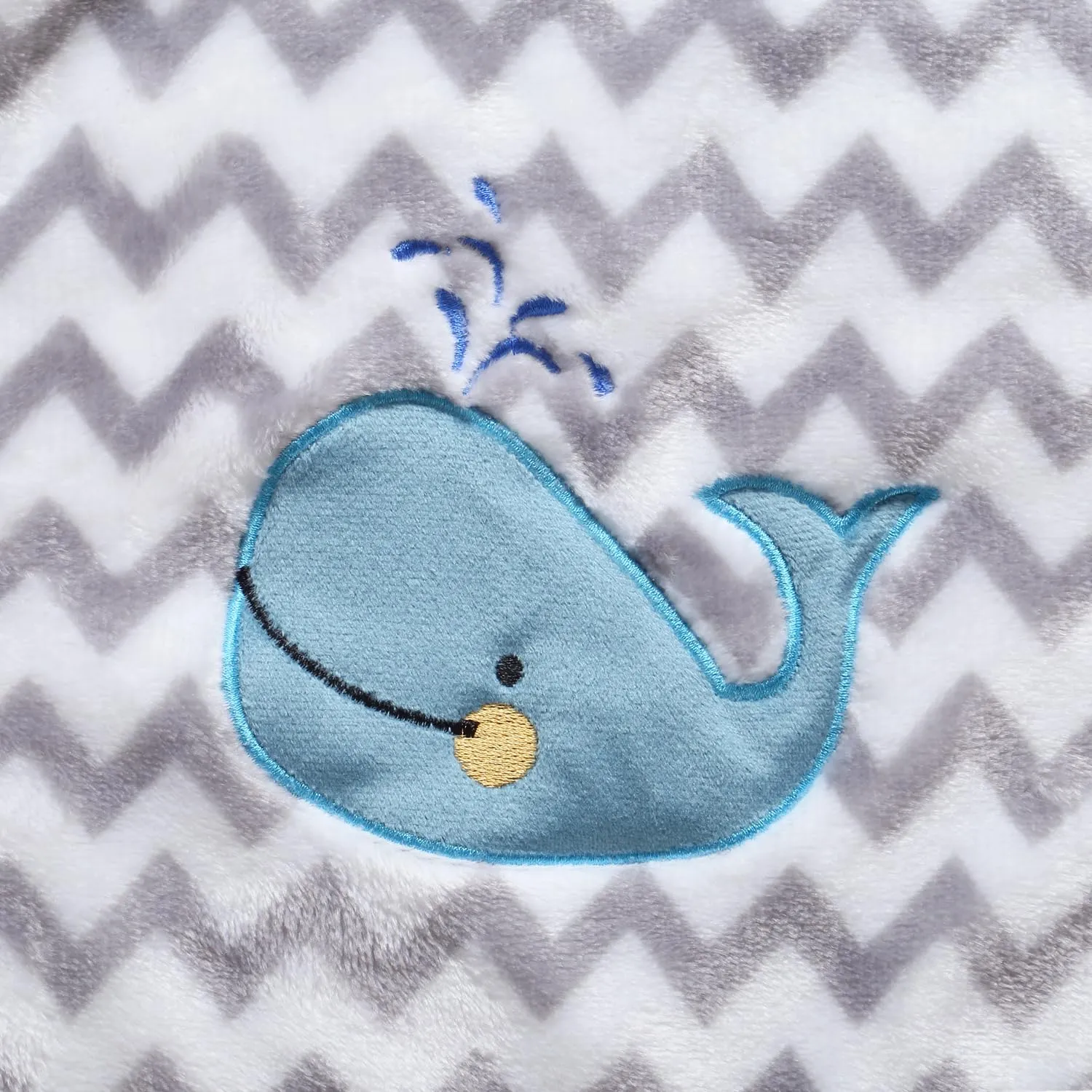 CREVENT 75cmX100cm Carino Cozy Fluffy Caldo Coperta Del Bambino per Ragazze Ragazzi Infantili Biancheria Da Letto Culla Passeggino, Baby Shower Compleanno Regalo Del Neonato - Balena - immagine 5