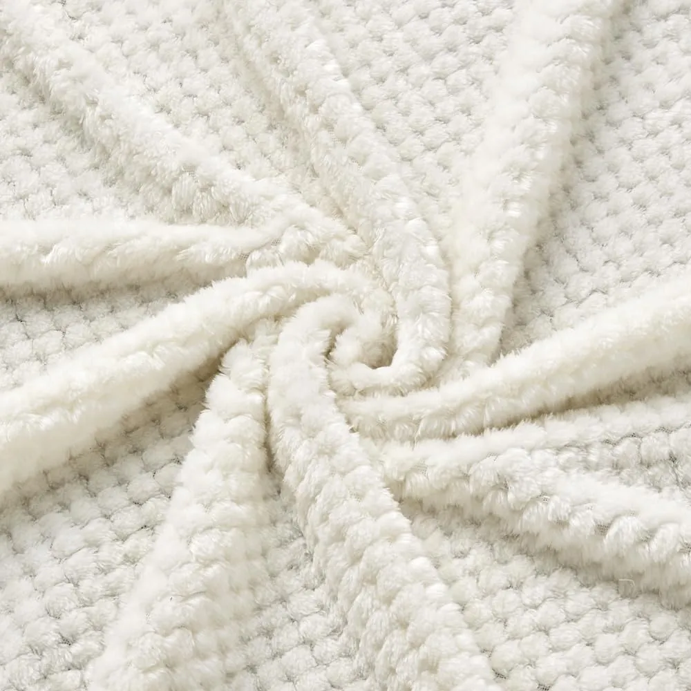 CREVENT 75cm X 100cm Calda e soffice coperta per neonati per ragazze, neonati, bambini piccoli, culla, passeggino, baby shower, compleanno, regalo per neonato, avorio - Farfalla - immagine 4