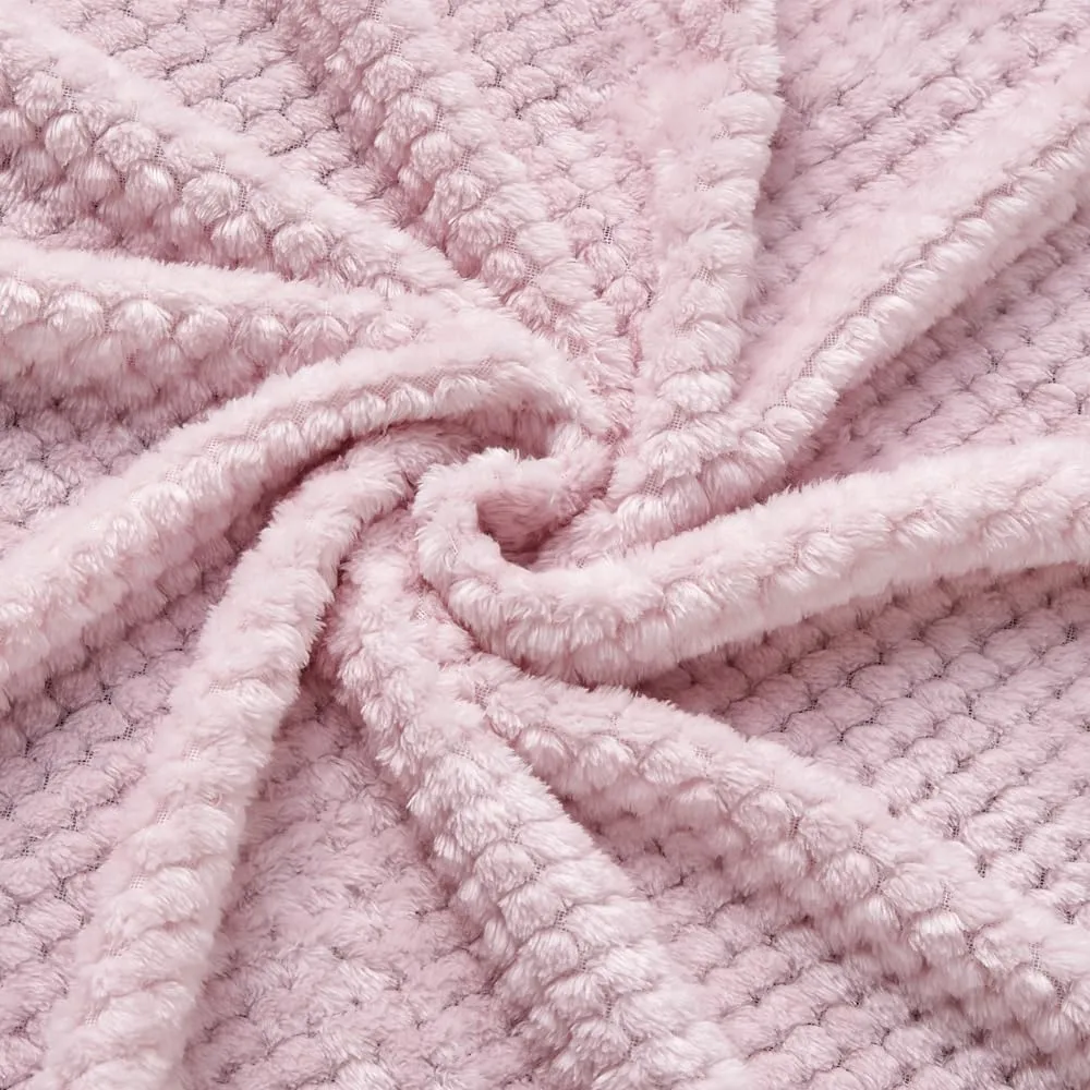 CREVENT 75cm X 100cm, simpatica, accogliente, soffice e calda, coperta per bambini, culla, passeggino, baby shower, compleanno, regalo per neonati, rosa, giraffa - immagine 4