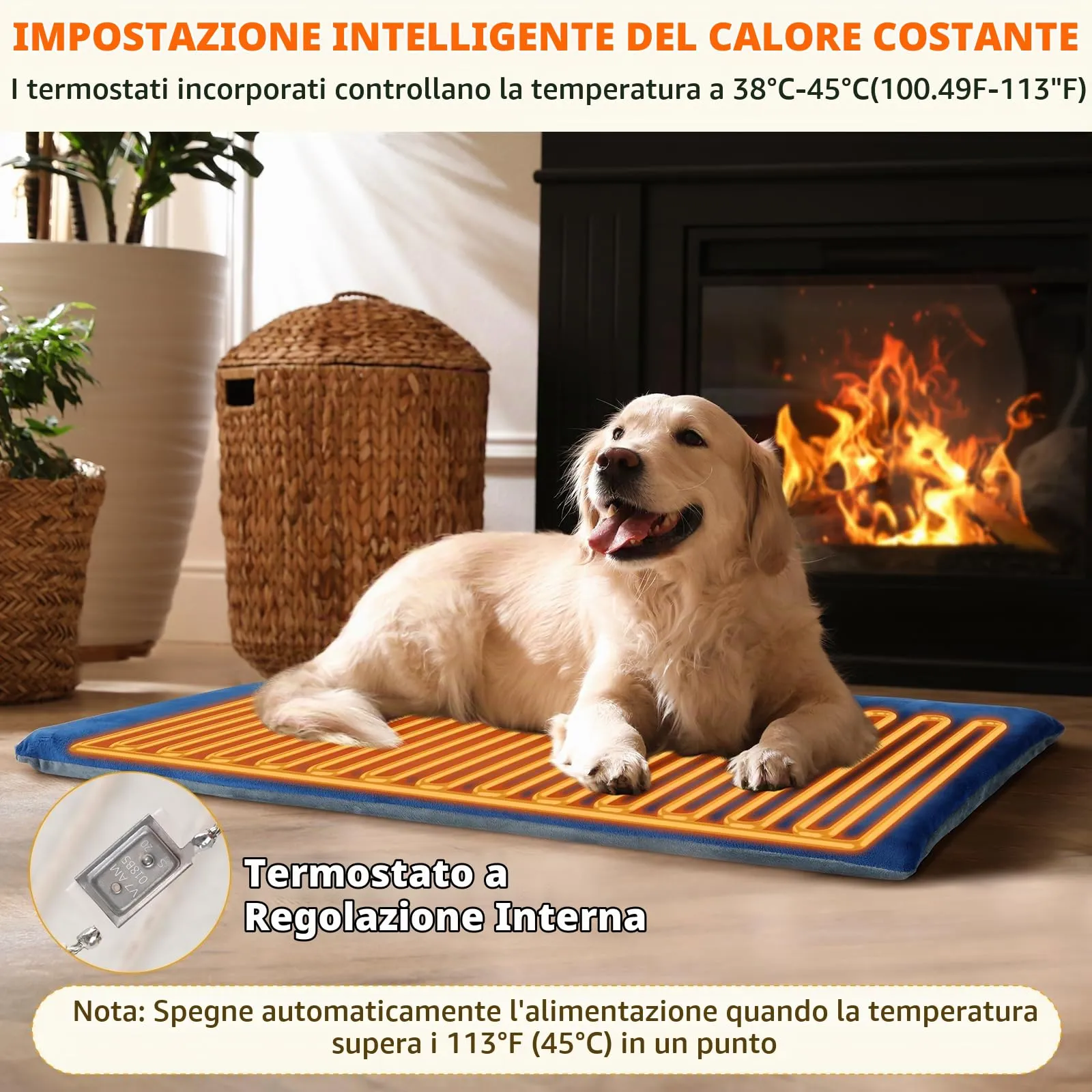 Pecute Tappetino Riscaldante Esterno Addensato per Cani Gatti Addensato - immagine 4