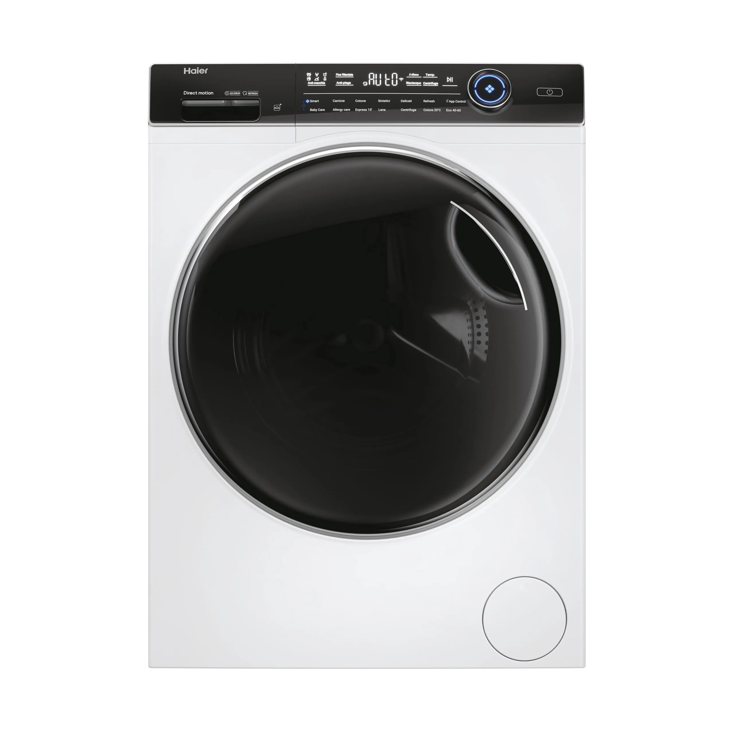 Haier I-Pro Serie 7 Plus, Lavatrice a carica frontale 8 KG, Libera Installazione, Classe A-25%, 1400 giri, Opzione Vapore, 14 programmi, App hOn, Smart Dosing, 85x60x44P cm, Bianca - HW80-B14979T - immagine 1