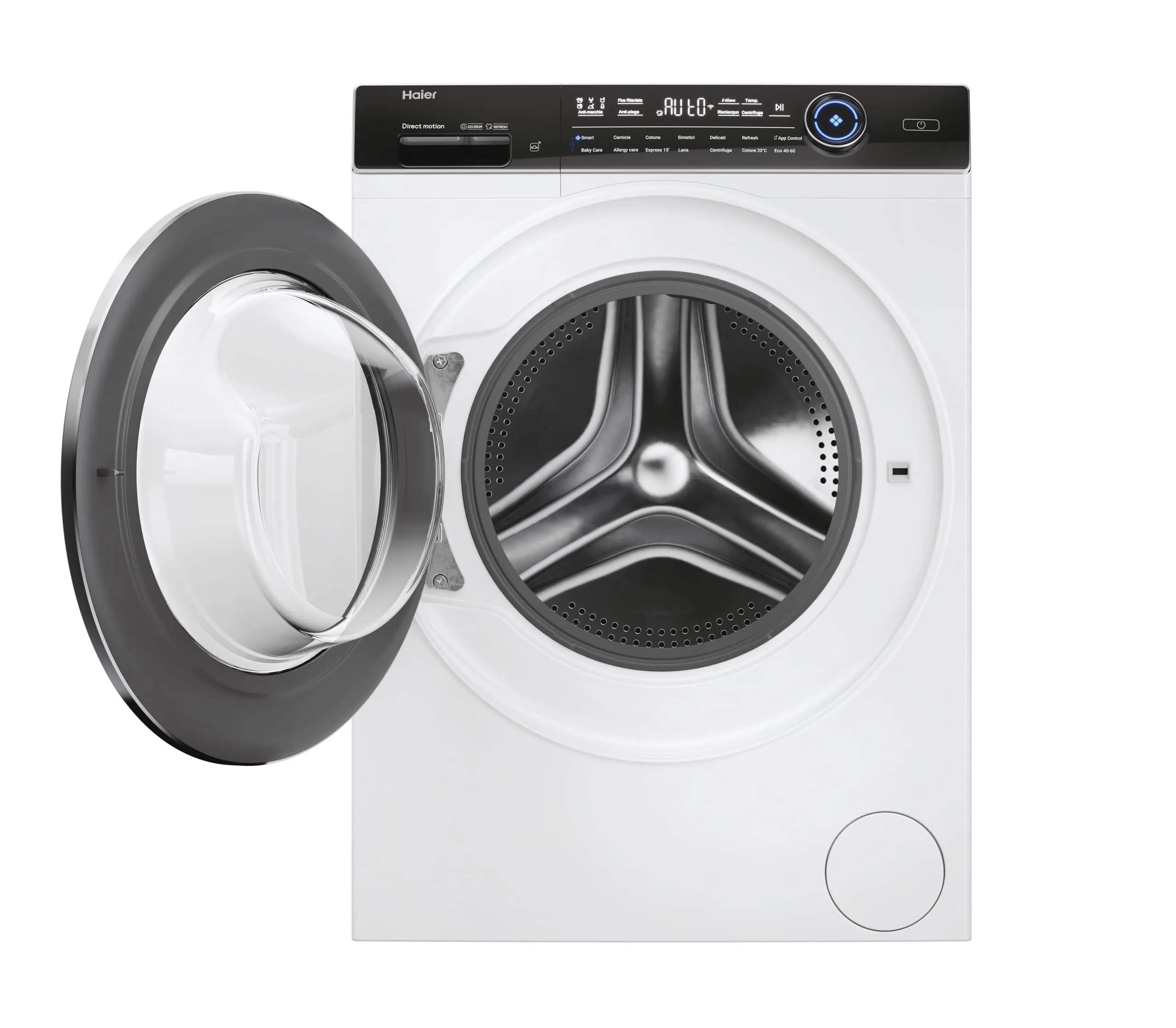 Haier I-Pro Serie 7 Plus, Lavatrice a carica frontale 8 KG, Libera Installazione, Classe A-25%, 1400 giri, Opzione Vapore, 14 programmi, App hOn, Smart Dosing, 85x60x44P cm, Bianca - HW80-B14979T - immagine 2