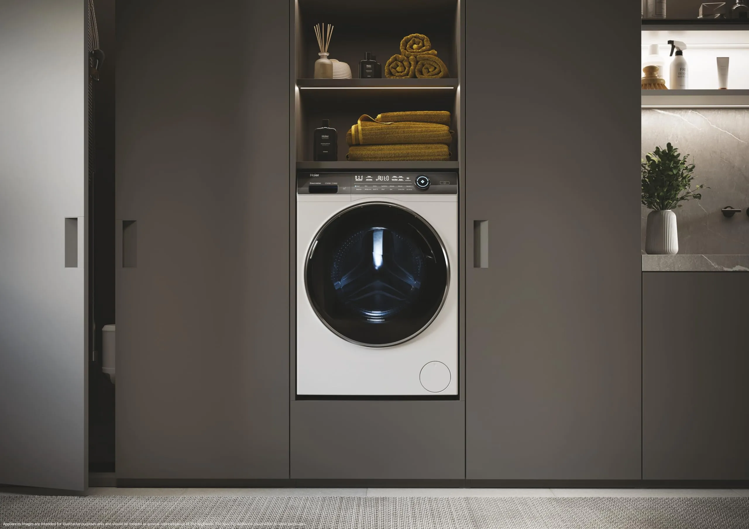Haier I-Pro Serie 7 Plus, Lavatrice a carica frontale 8 KG, Libera Installazione, Classe A-25%, 1400 giri, Opzione Vapore, 14 programmi, App hOn, Smart Dosing, 85x60x44P cm, Bianca - HW80-B14979T - immagine 4