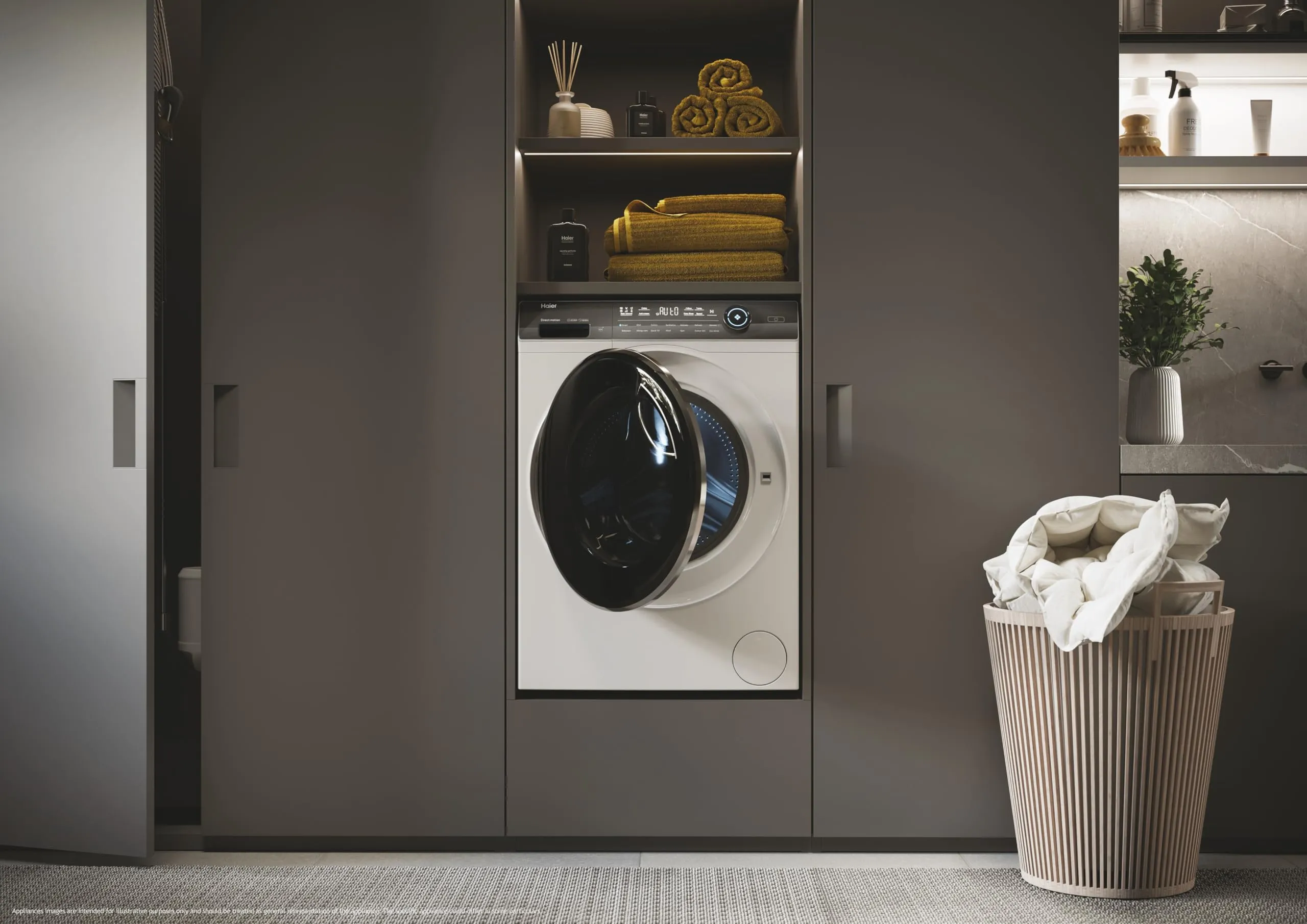 Haier I-Pro Serie 7 Plus, Lavatrice a carica frontale 8 KG, Libera Installazione, Classe A-25%, 1400 giri, Opzione Vapore, 14 programmi, App hOn, Smart Dosing, 85x60x44P cm, Bianca - HW80-B14979T - immagine 5