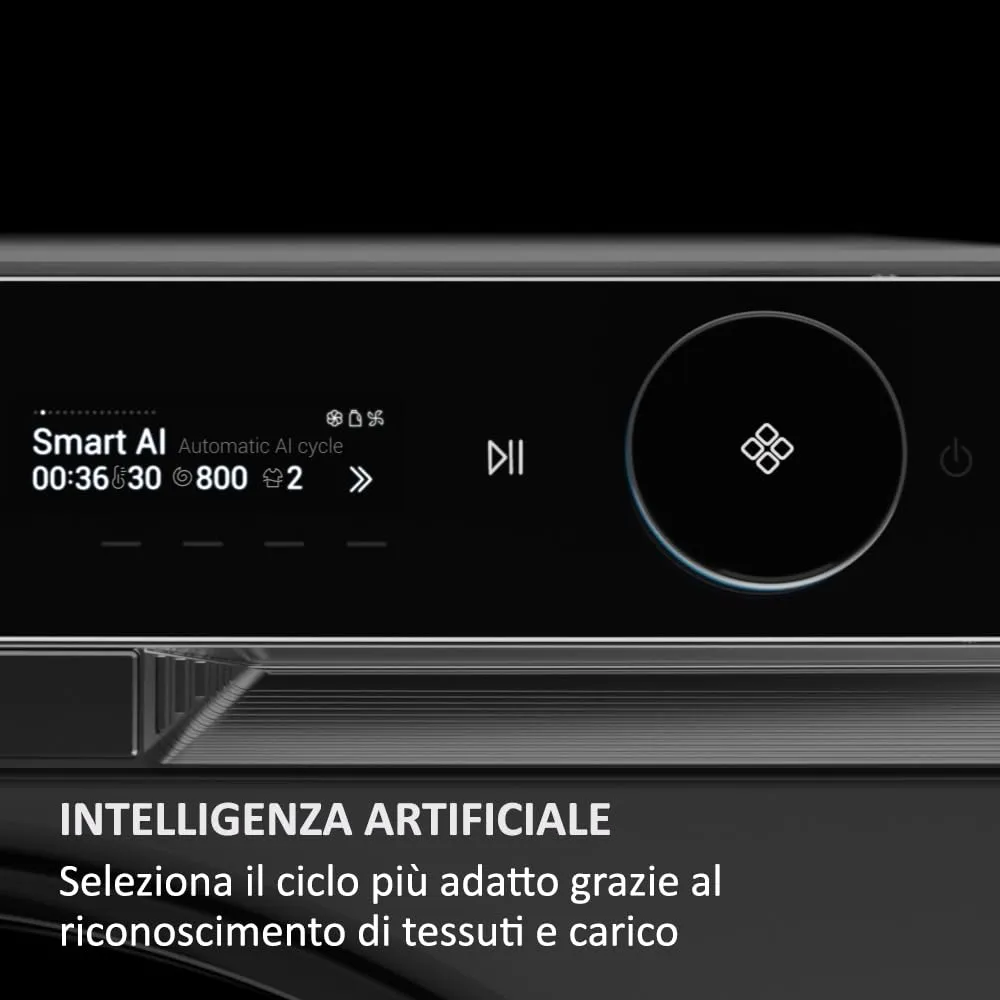 Haier X Serie 11, Lavatrice a carica frontale 10 KG, Libera Installazione, Classe A-20%, 1400 giri, Vapore, 16 programmi, Intelligenza Artificiale, Capacità XXL, 85x60x61 cm, Bianca - HW100-BD14397U1S - immagine 8