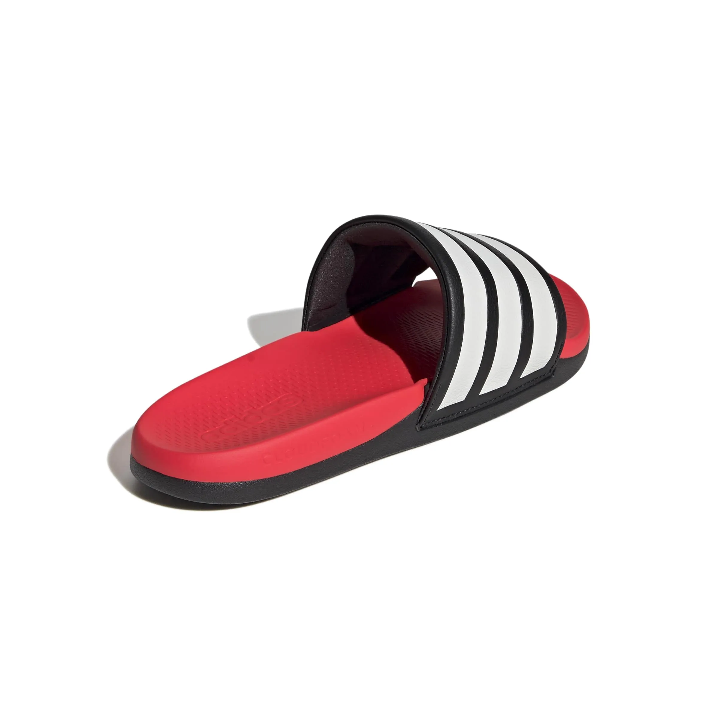 adidas Unisex - Adulto Adilette Comfort 2.0 Slides Sandal, Core Black/Core White/Lucid Red, 44.5 EU - immagine 5