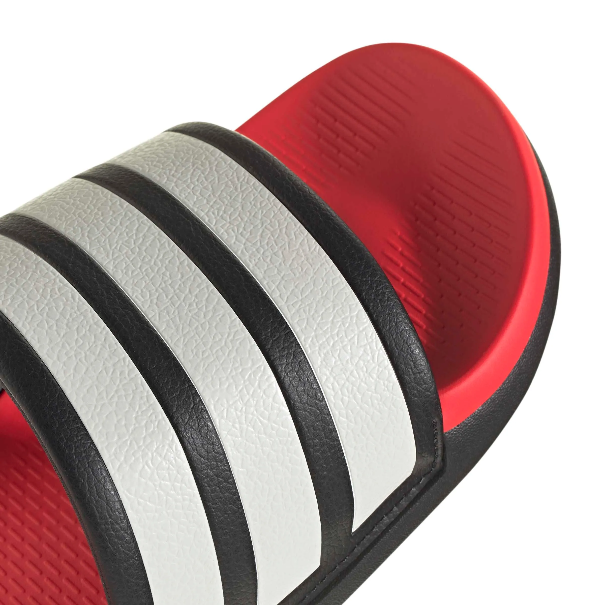adidas Unisex - Adulto Adilette Comfort 2.0 Slides Sandal, Core Black/Core White/Lucid Red, 46 EU - immagine 7