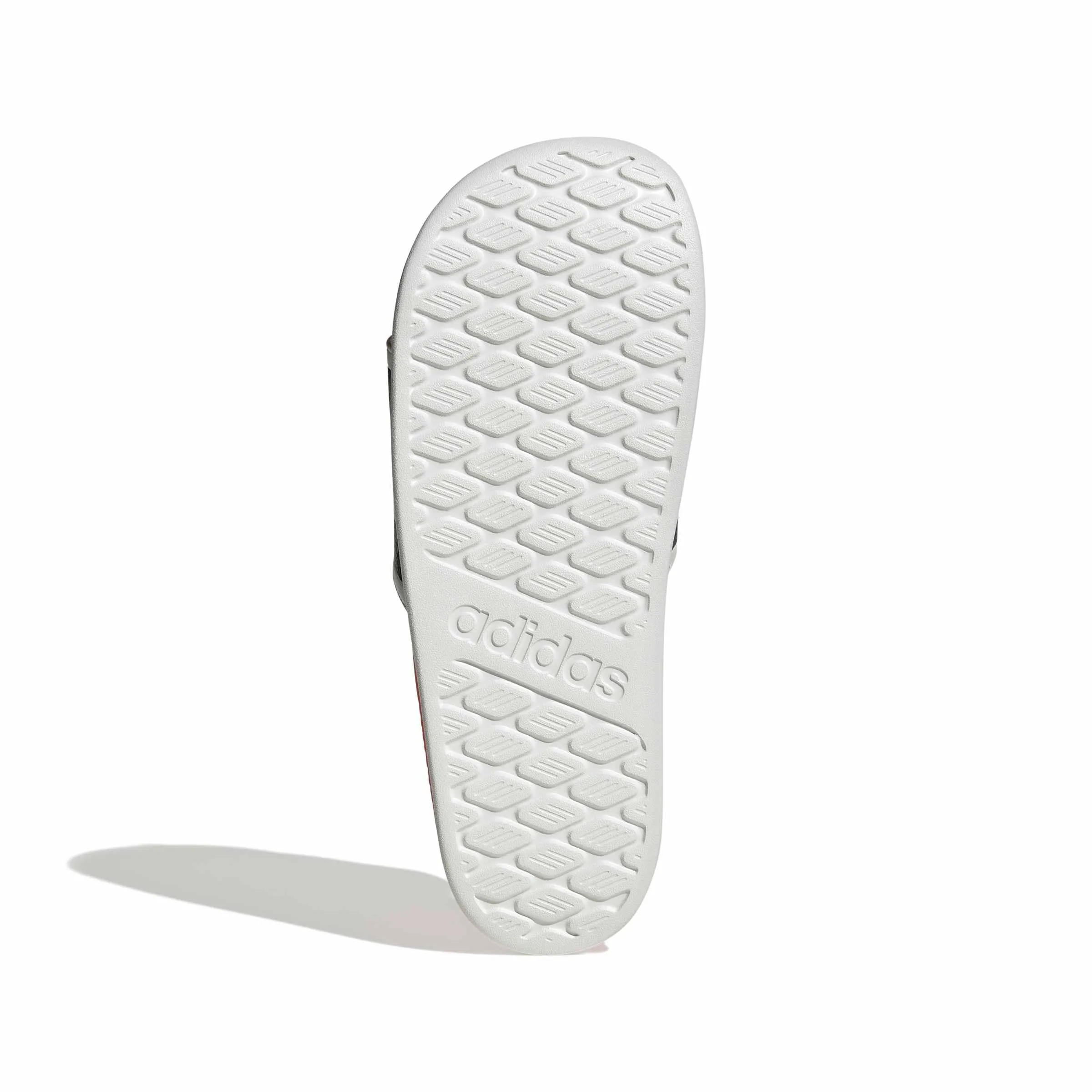 adidas Unisex - Adulto Adilette Comfort 2.0 Slides Sandal, Crystal White/Core Black/Lucid Red, 39 EU - immagine 3