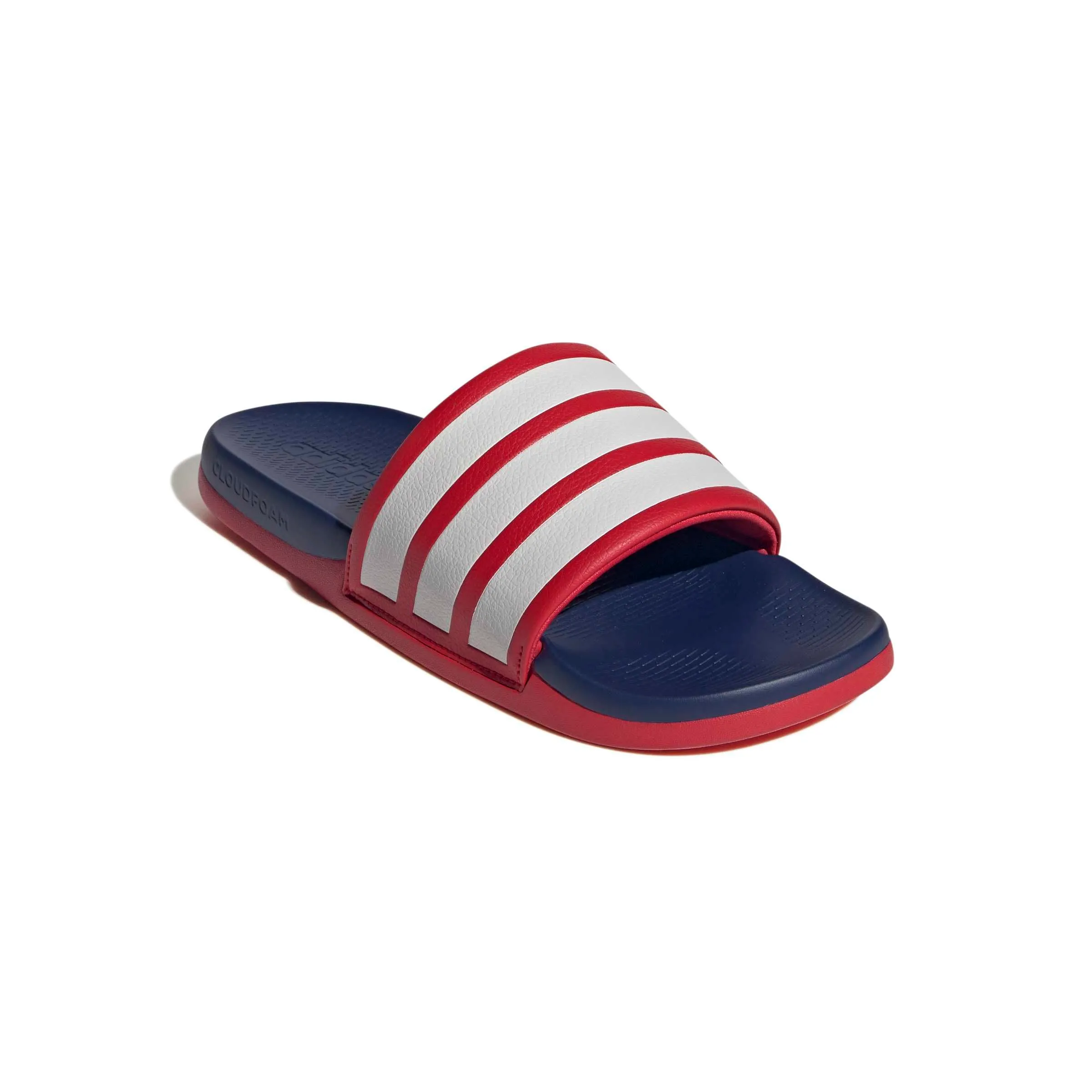 adidas Unisex - Adulto Adilette Comfort 2.0 Slides Sandal, Better Scarlet/Crystal White/Dark Blue, 37 EU - immagine 4