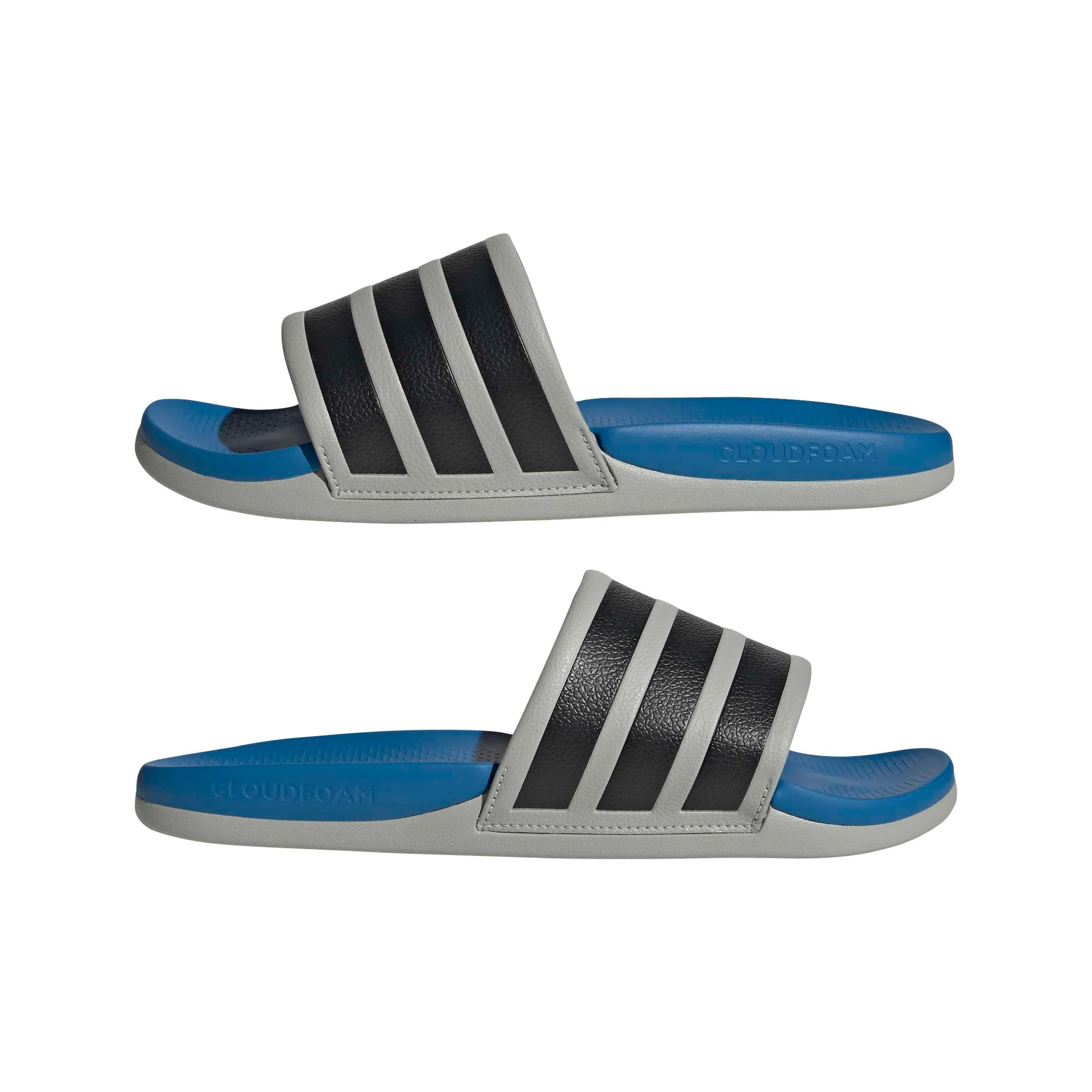 adidas Unisex - Adulto ADILETTE COMFORT 2.0 SLIDES, grey two/core black/ray blue, 40.5 EU - immagine 8