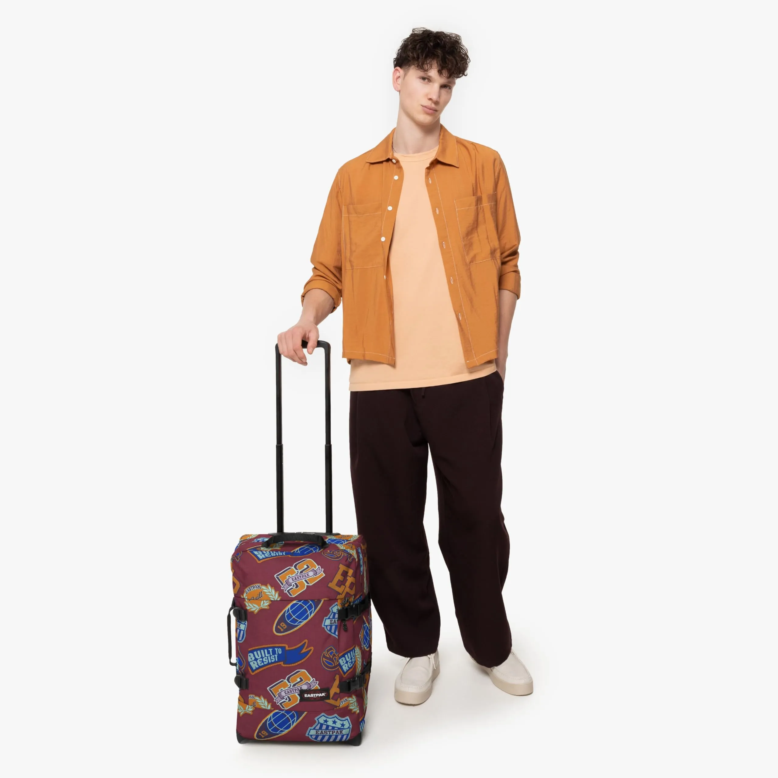 Eastpak TRANVERZ S Valigia, 45 cm, 42 L, CLASH BURGUNDY - immagine 7