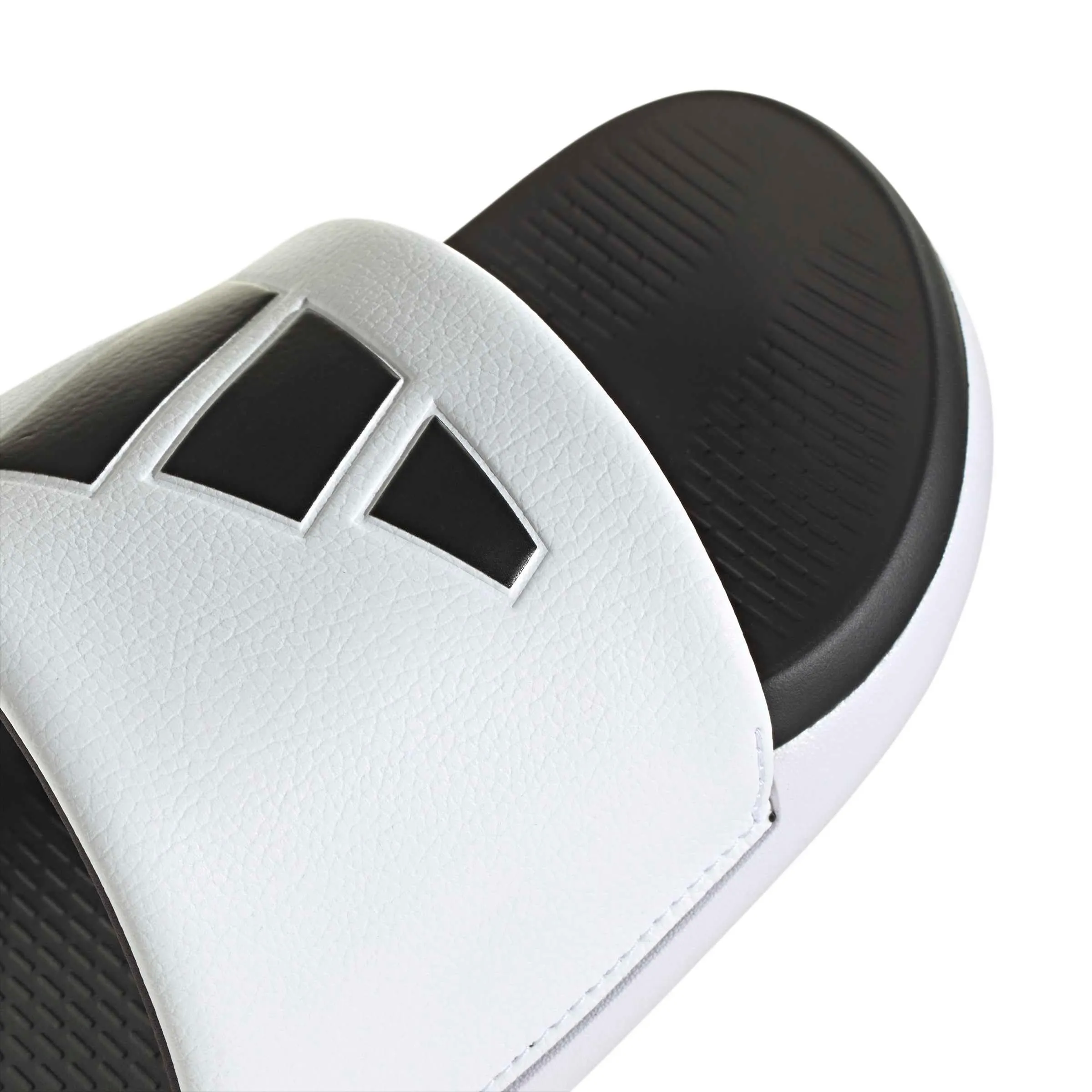 adidas Unisex - Adulto Adilette Comfort 2.0 Slides Sandal, ftwr white/core black/core black, 38 EU - immagine 8