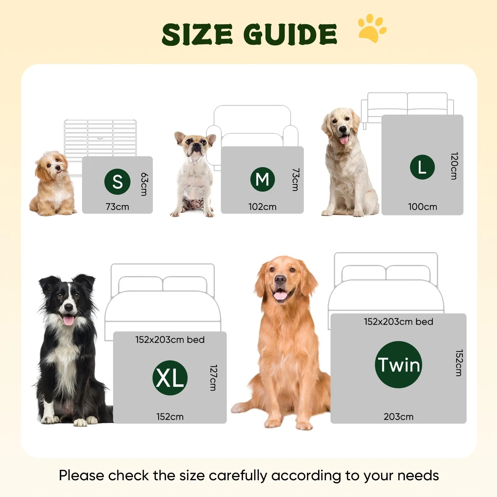BaoDan Coperta per Cani Gatto Lavabile, Coperta Cane Impermeabile 73x100cm - immagine 7