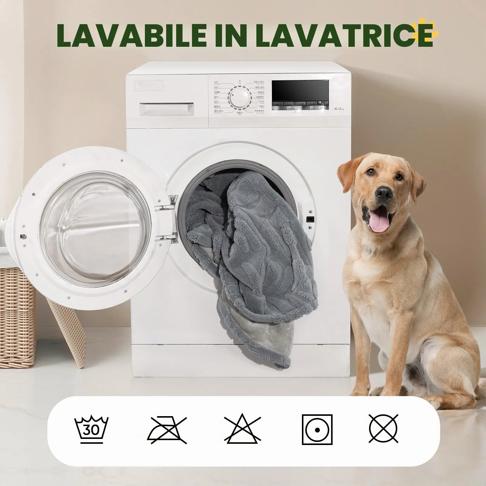 BaoDan Coperta per Cani Gatto Lavabile, 100x120cm Coperta Cane Impermeabile - immagine 5