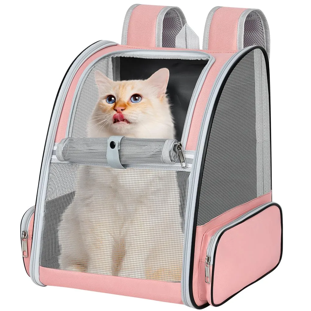 Alaoo Zaino per Gatti Cani, Zaino Portatile per Animali Domestici Upgrade - immagine 1