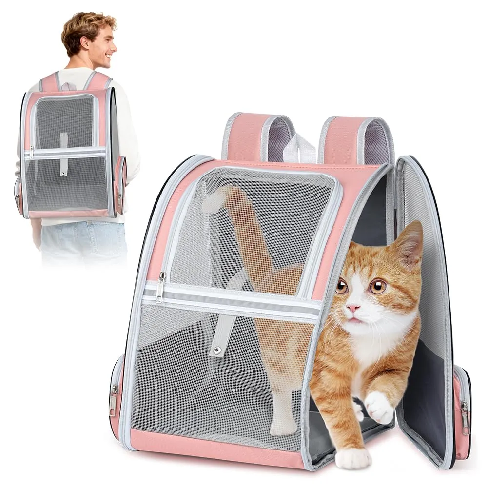 Alaoo Zaino per Gatti Cani, Zaino Portatile per Animali Domestici Upgrade - immagine 8