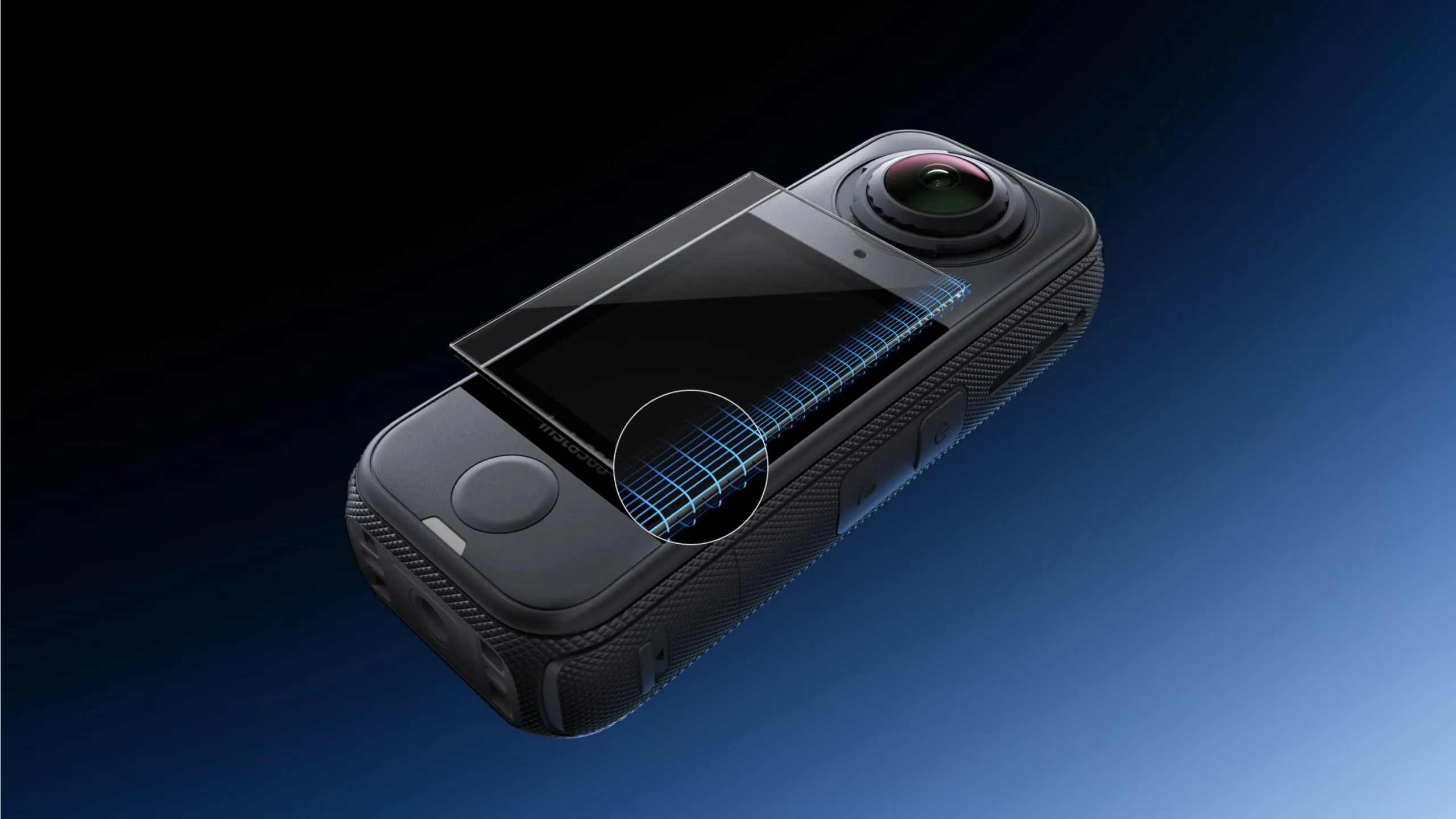 Insta360 X4 Protezione Schermo – Vetro Temperato Curvo Alta Trasparenza Installazione Guidata Kit Completo - immagine 3
