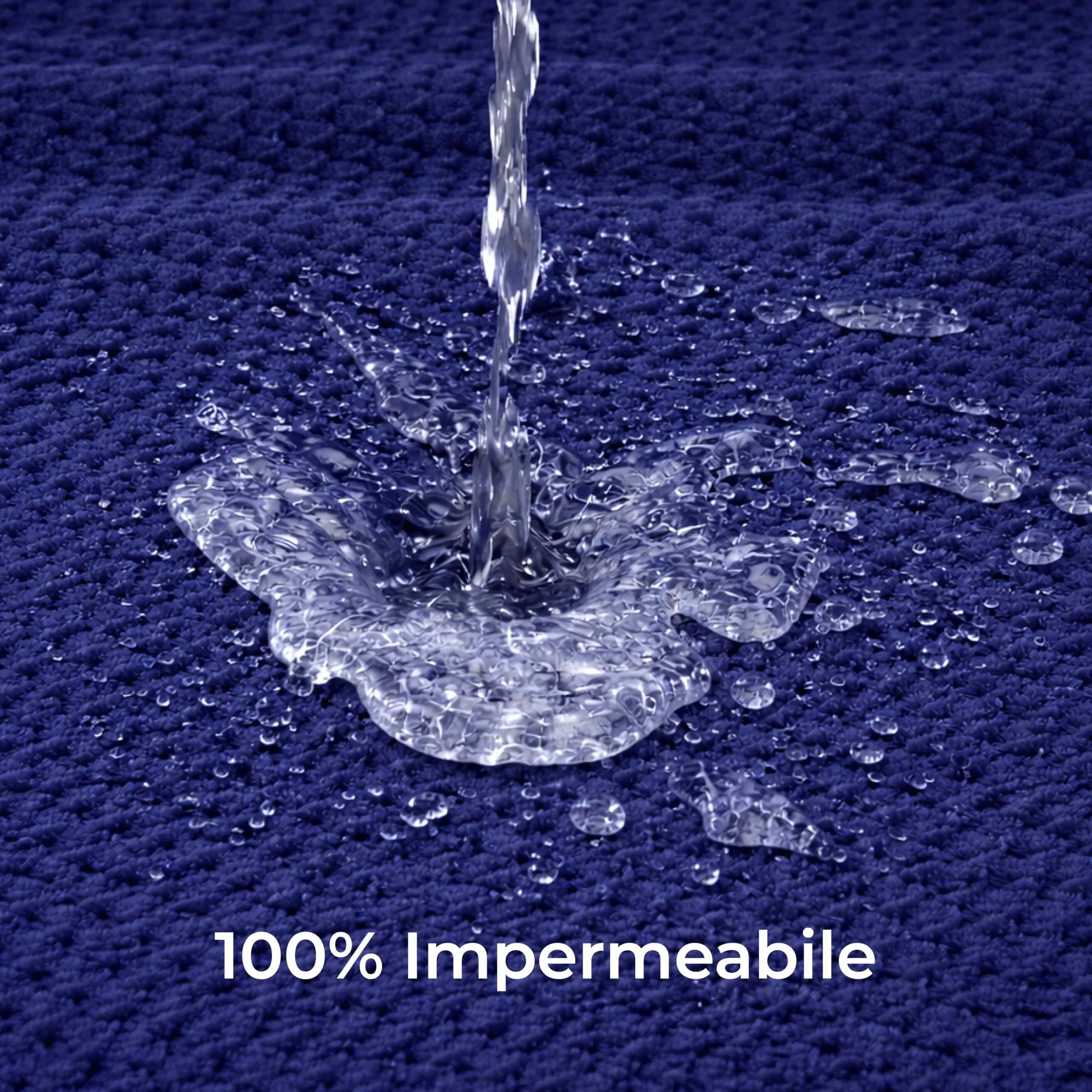 Dreamzie Coperta Impermeabile per Cani 80x100cm - Copridivano Impermeabile per Animali - Reversibile e Lavabile in Lavatrice in Pile Sherpa per Letto o Divano - Blu navy - immagine 8