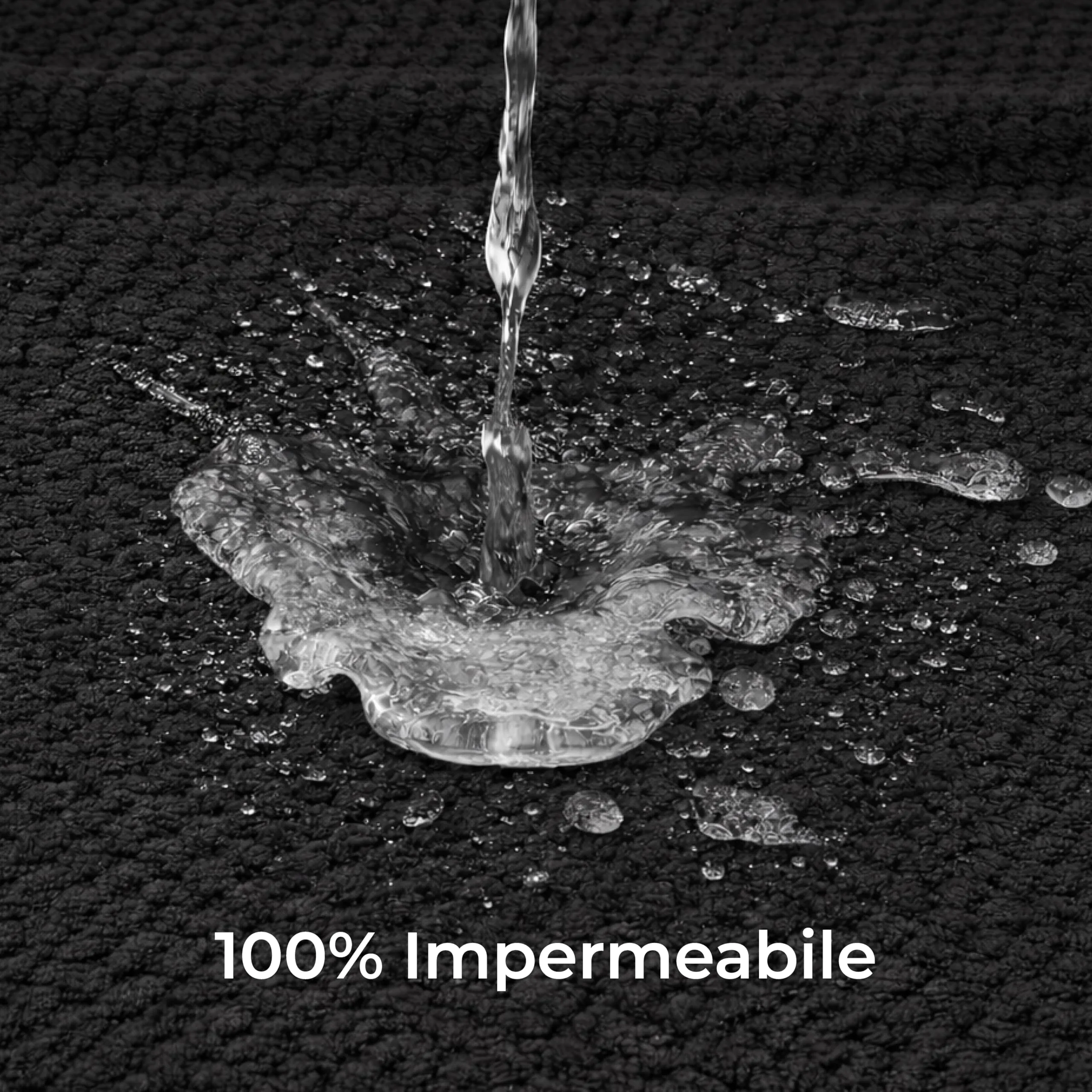 Dreamzie Coperta Impermeabile 127x152cm - Cerata Letto Matrimoniale Reversibile e Lavabile in Lavatrice in Pile Sherpa per Letto o Divano - Copridivano impermeabile per animali - Nero - immagine 8