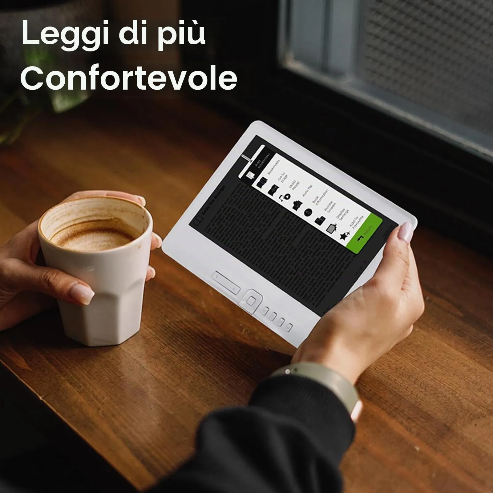 SALALIS Lettore di Libri Elettronici Lettore LCD TFT Portatile da 7 Pollici Comoda Esperienza di Lettura con Cover e Auricolari, Dimensioni dello Schermo 800x480 per Tutte le età (8G) - immagine 3
