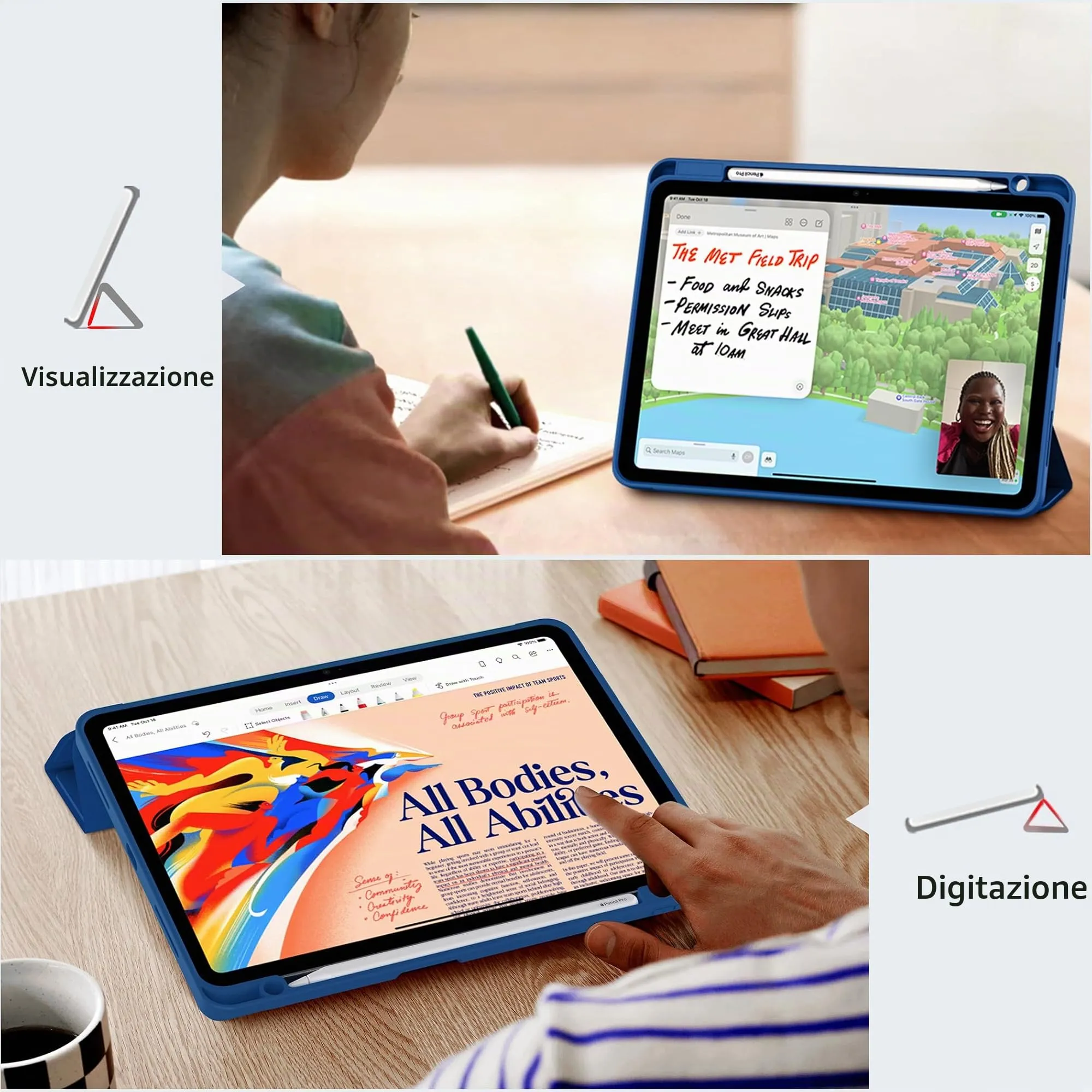 EasyAcc Cover Compatibile con iPad Air 11 Pollici M4/M3/M2 2026/2025/2024 - immagine 3