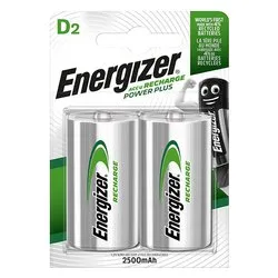Batteria Torcia D ricaricabile 2500mAh POWER PLUS (2pz) - immagine 1