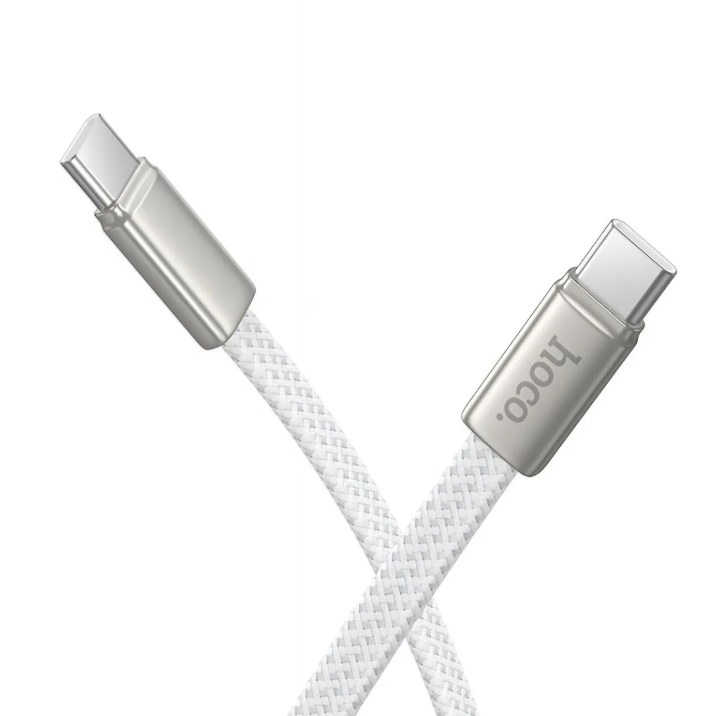 Cavo Dati e Ricarica USB-C - USB-C HOCO X125, 60W, 1m, Bianco - immagine 1