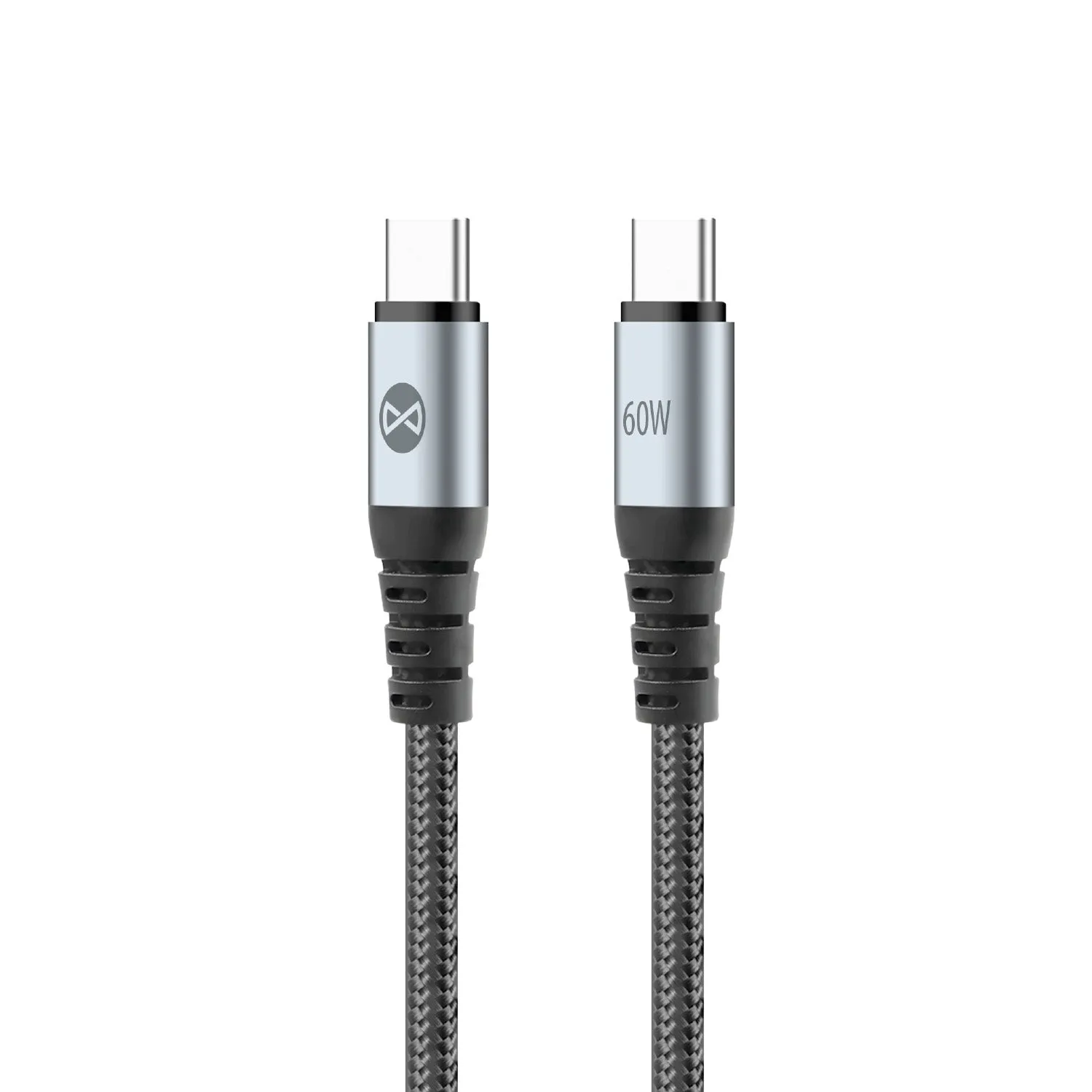 Cavo Dati e Ricarica USB-C - USB-C Forever Braix, 60W, 1m, Nero - immagine 1