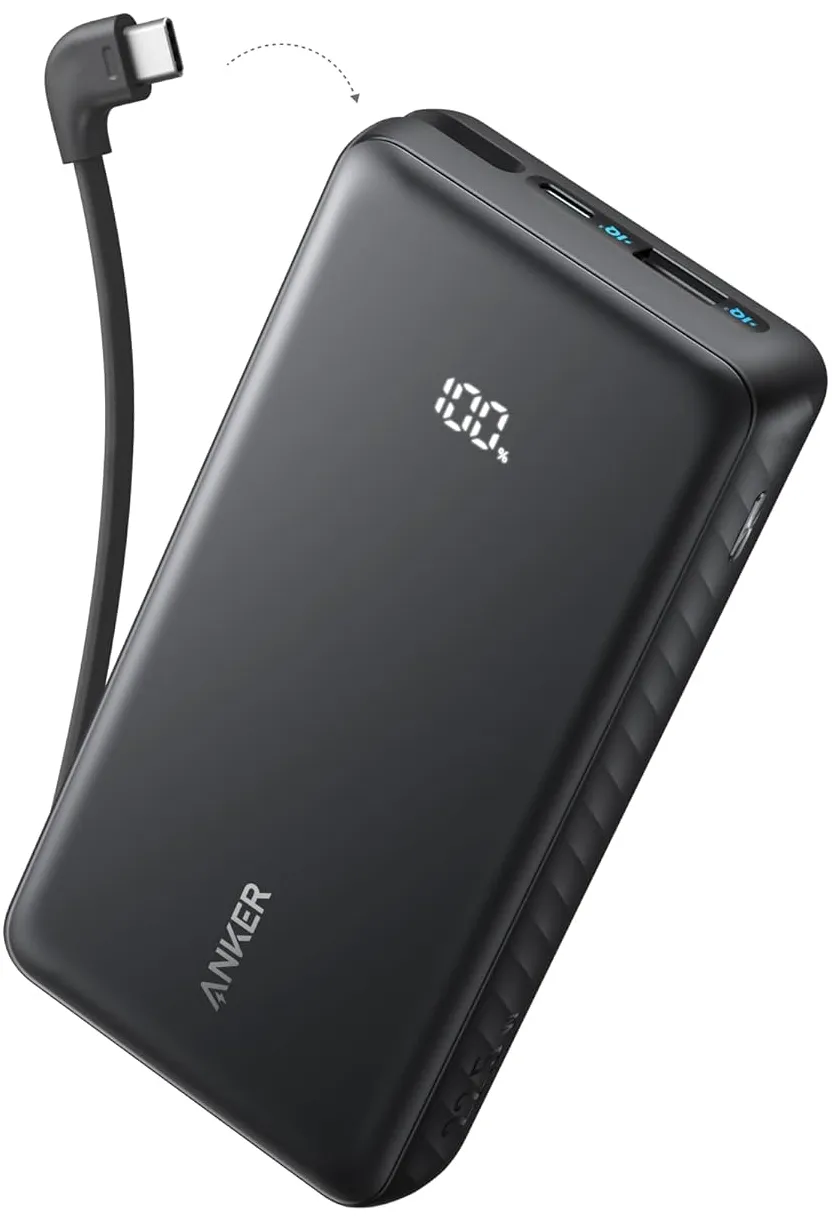 Batteria Esterna Anker Zolo, 10000mAh, 22.5W, QC + PD, 1 x USB-A - 2 x USB-C, Nera A110DH11 - immagine 1