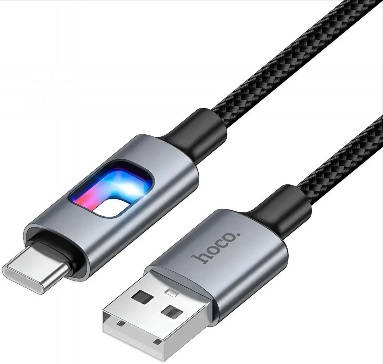 Cavo Dati e Ricarica USB-A - USB-C HOCO U144 Led, 18W, 1.2m, Nero - immagine 1